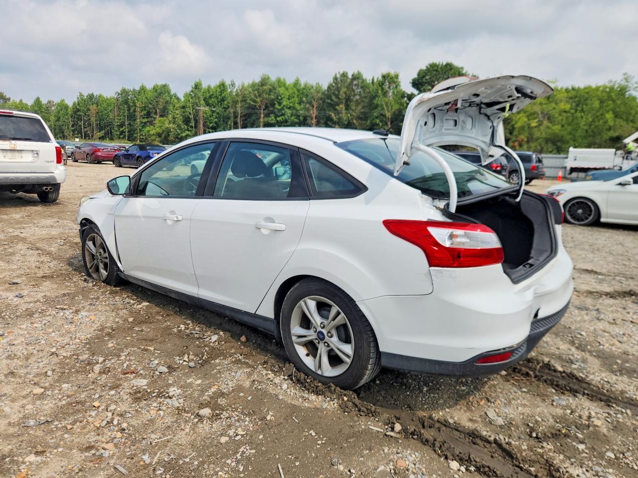 2014 Ford Focus Se White vin: 1FADP3F21EL421776
