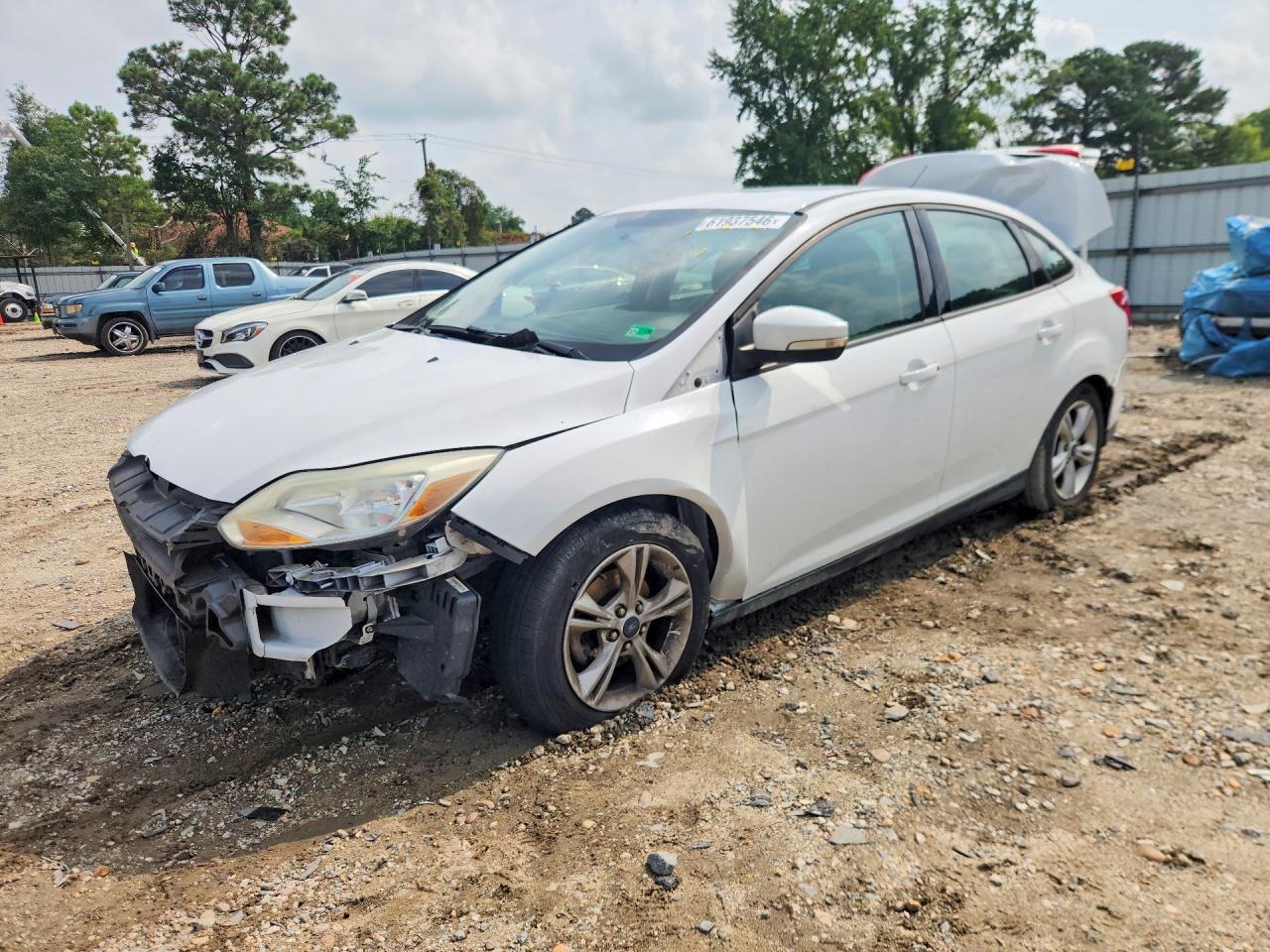 2014 Ford Focus Se White vin: 1FADP3F21EL421776