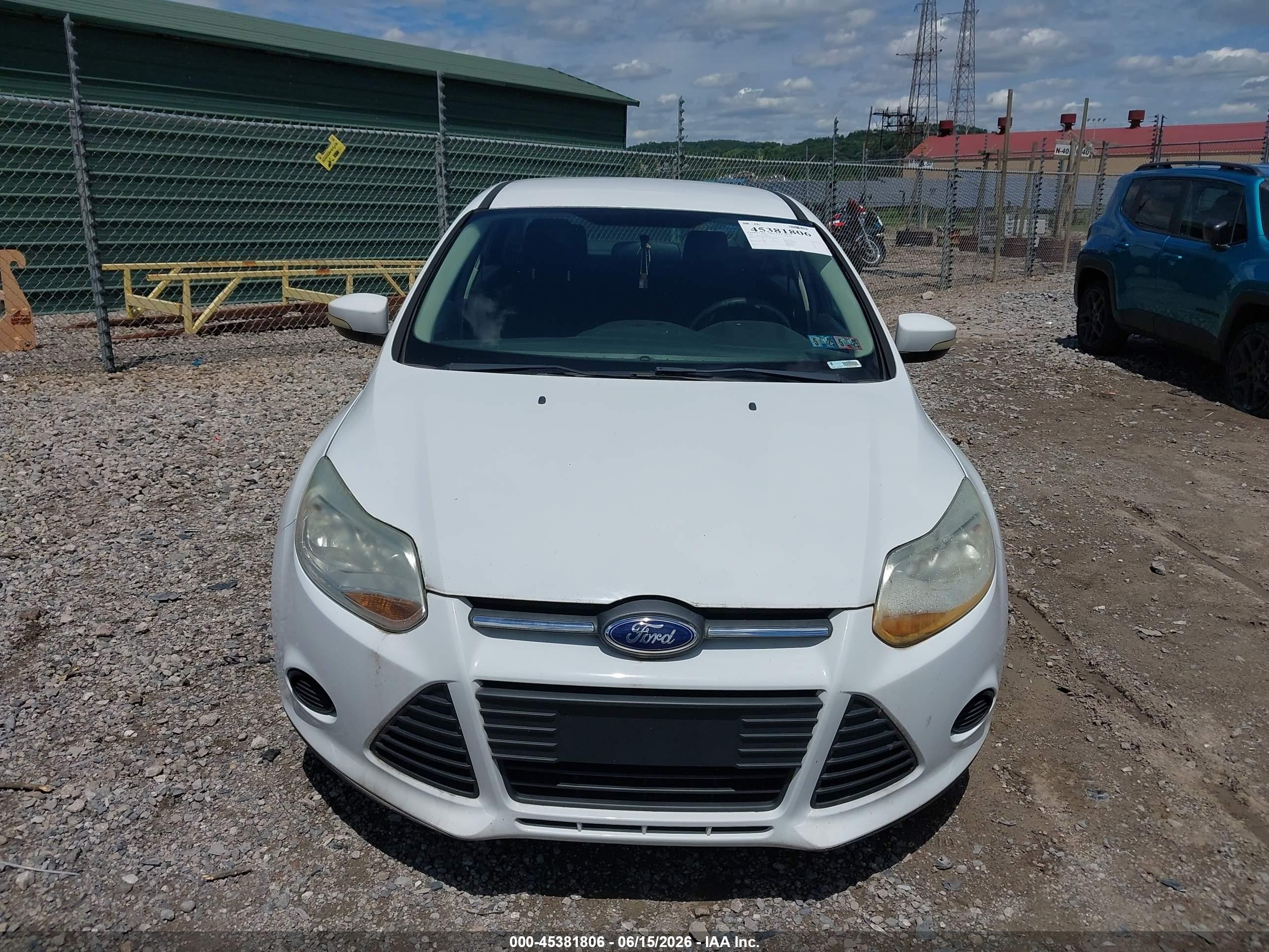 2014 Ford Focus Se White vin: 1FADP3F21EL428002