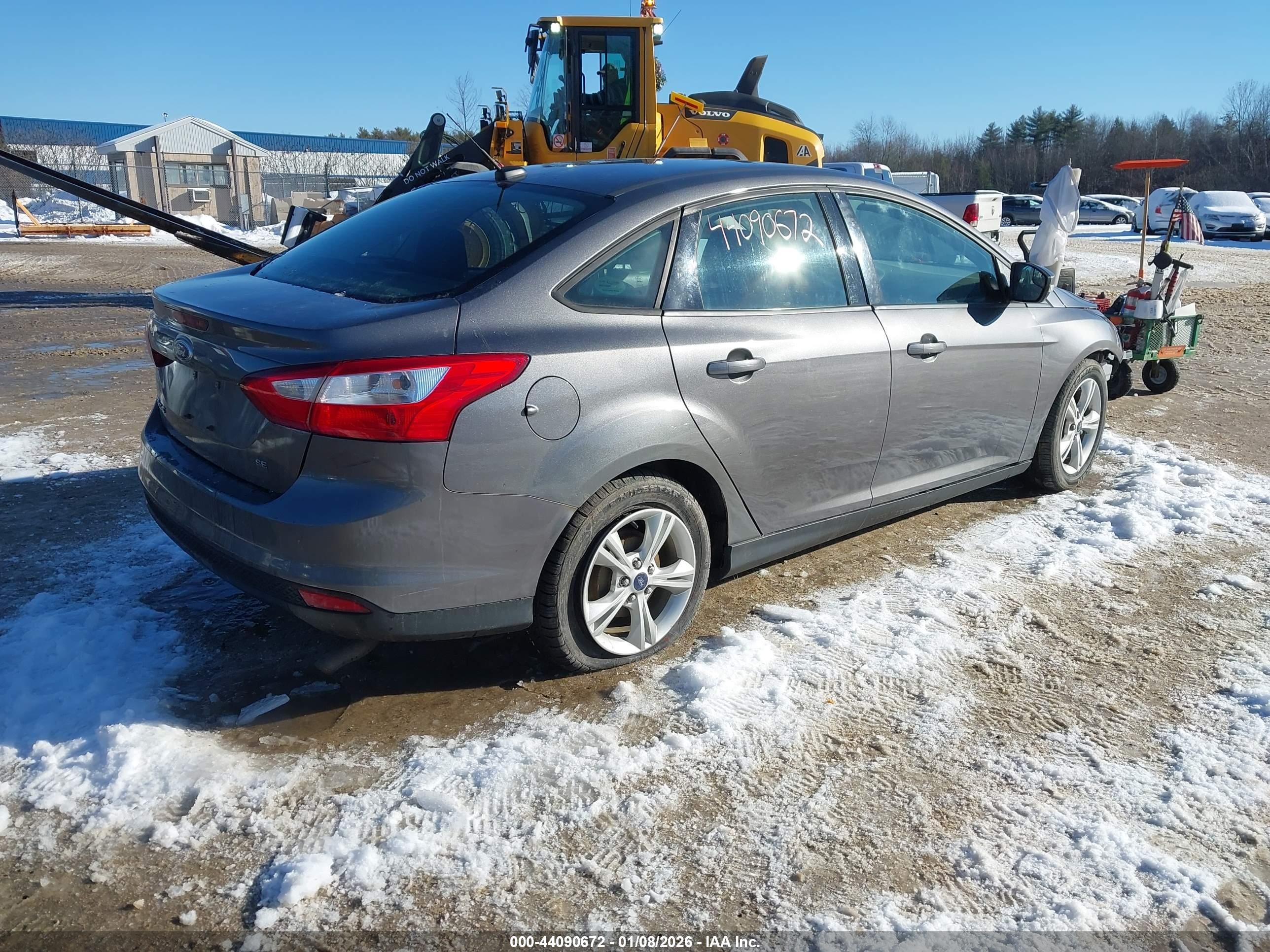 2014 Ford Focus Se Gray vin: 1FADP3F21EL434592