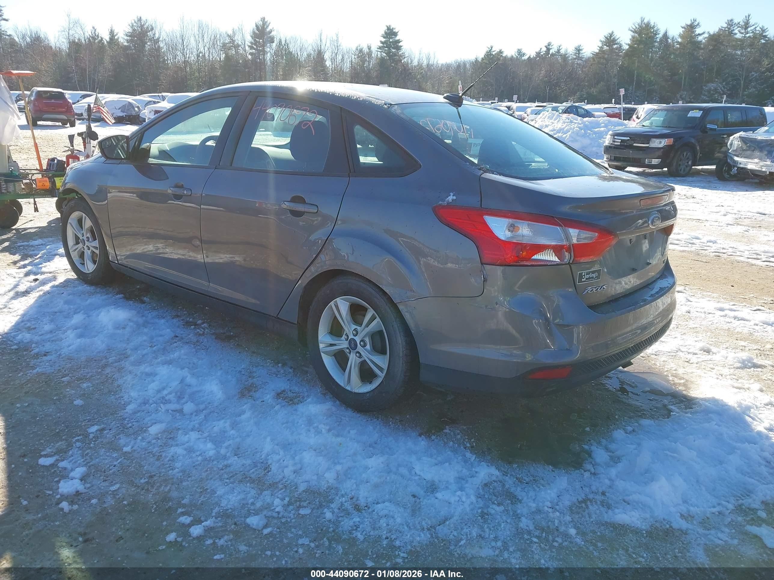 2014 Ford Focus Se Gray vin: 1FADP3F21EL434592