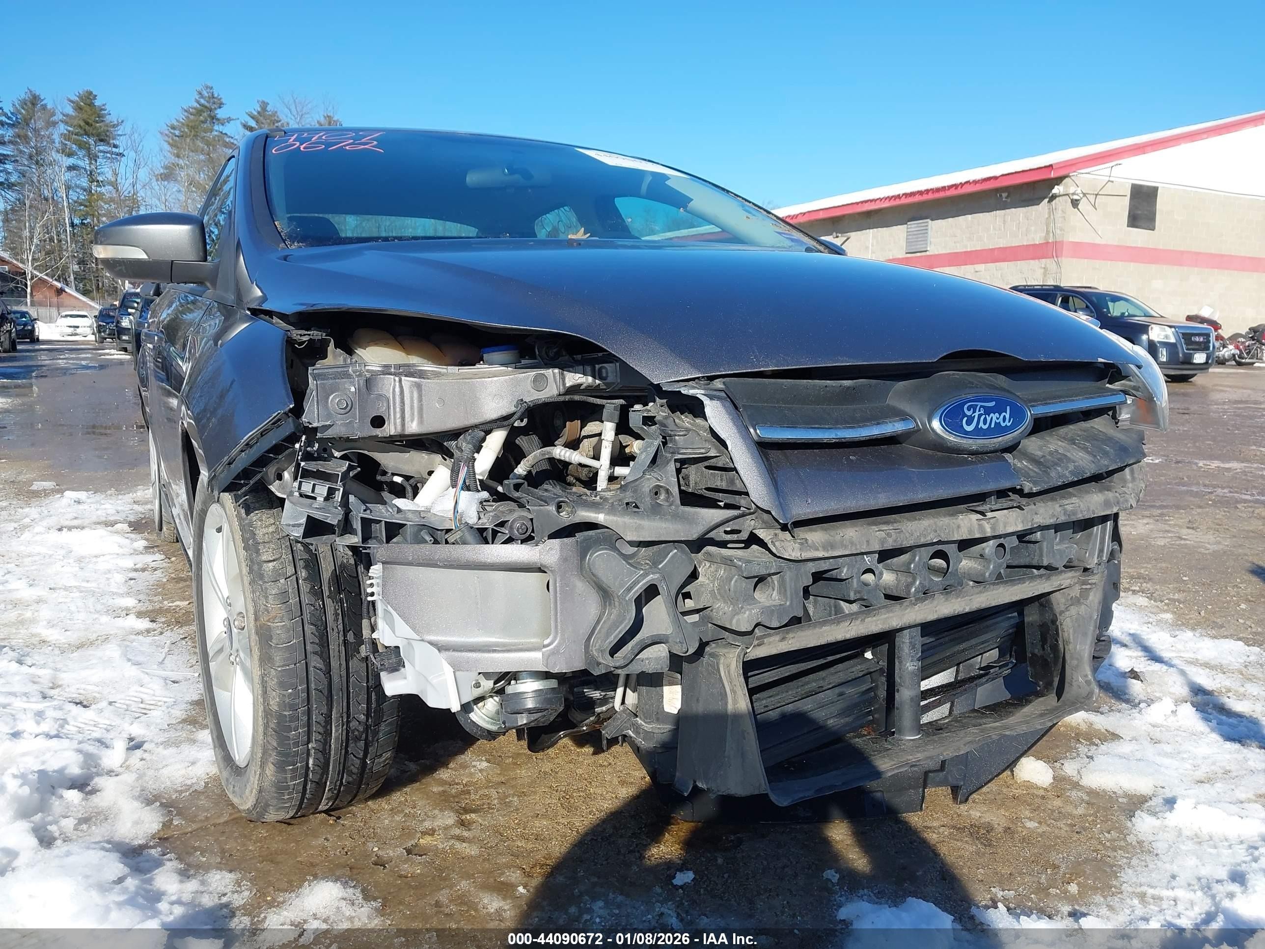 2014 Ford Focus Se Gray vin: 1FADP3F21EL434592