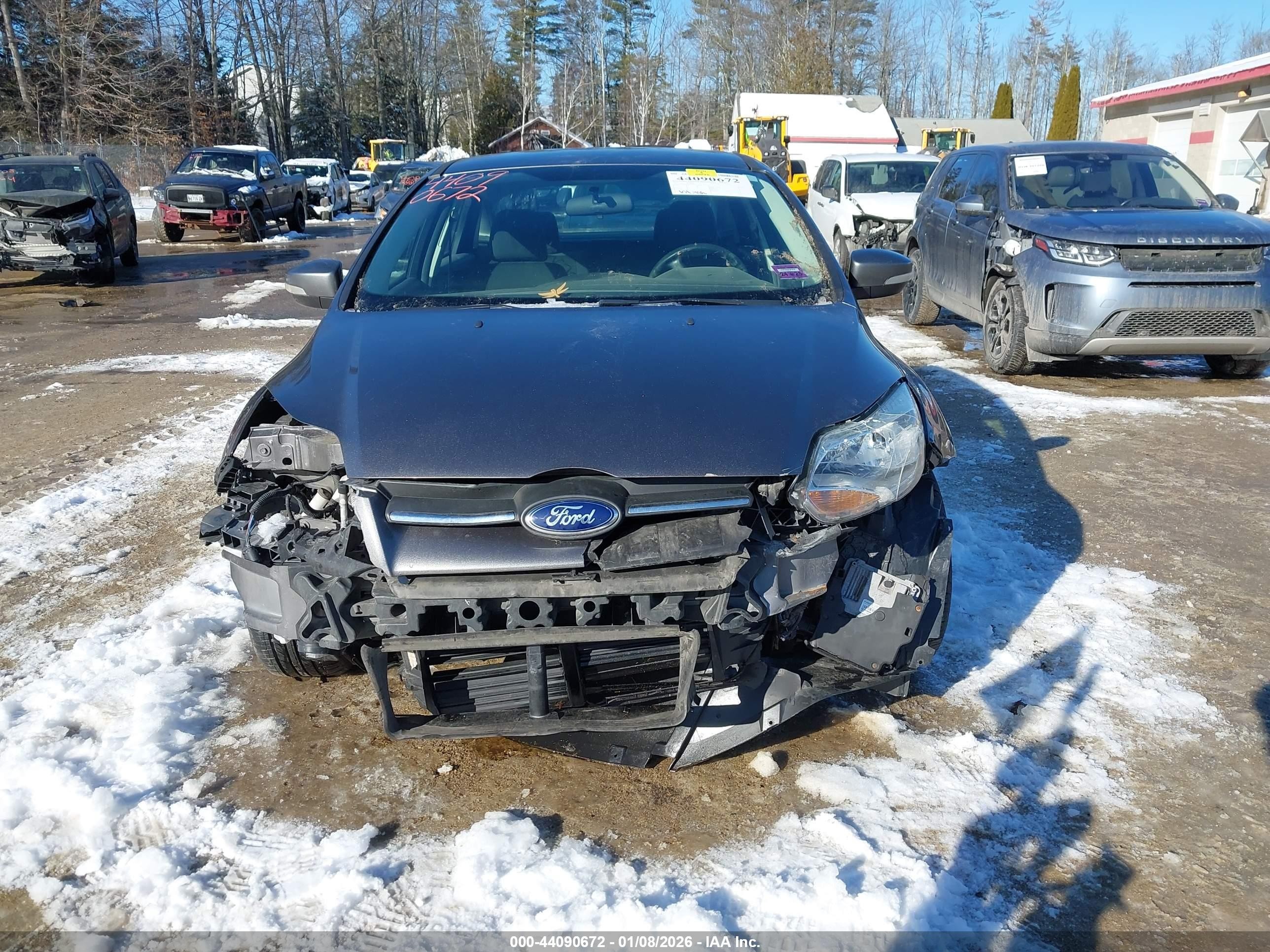 2014 Ford Focus Se Gray vin: 1FADP3F21EL434592
