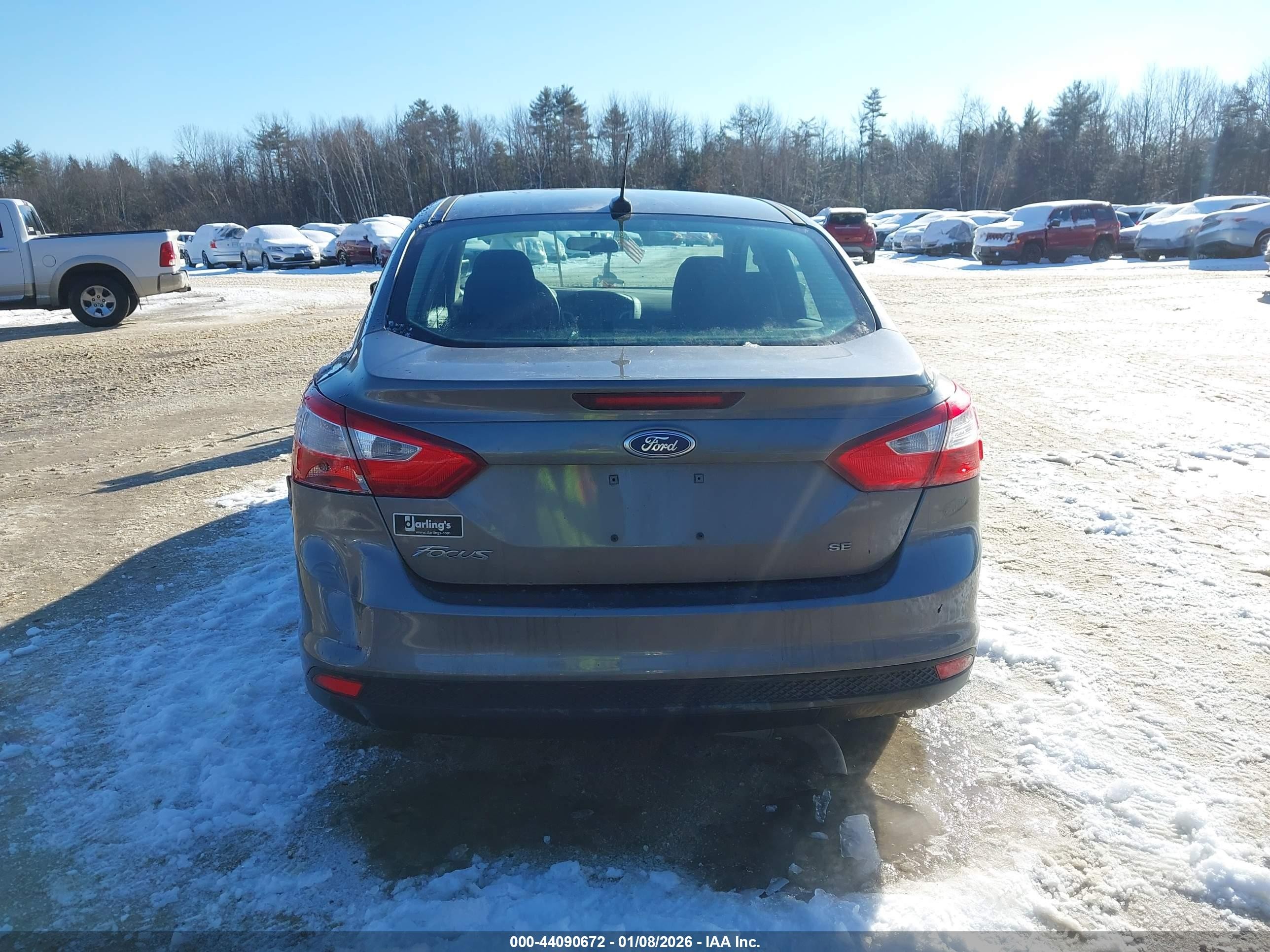 2014 Ford Focus Se Gray vin: 1FADP3F21EL434592