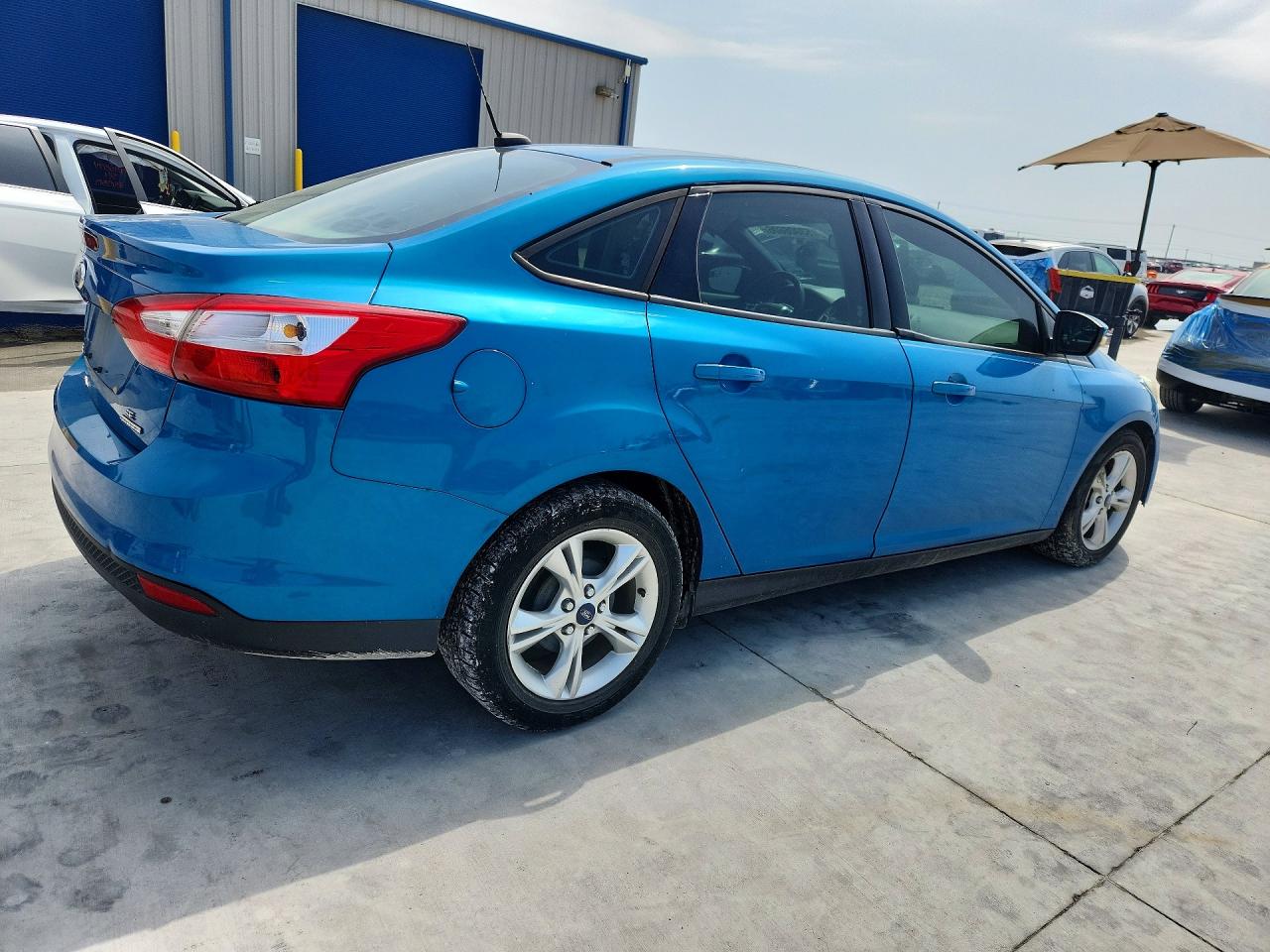 2014 Ford Focus Se Blue vin: 1FADP3F21EL451618
