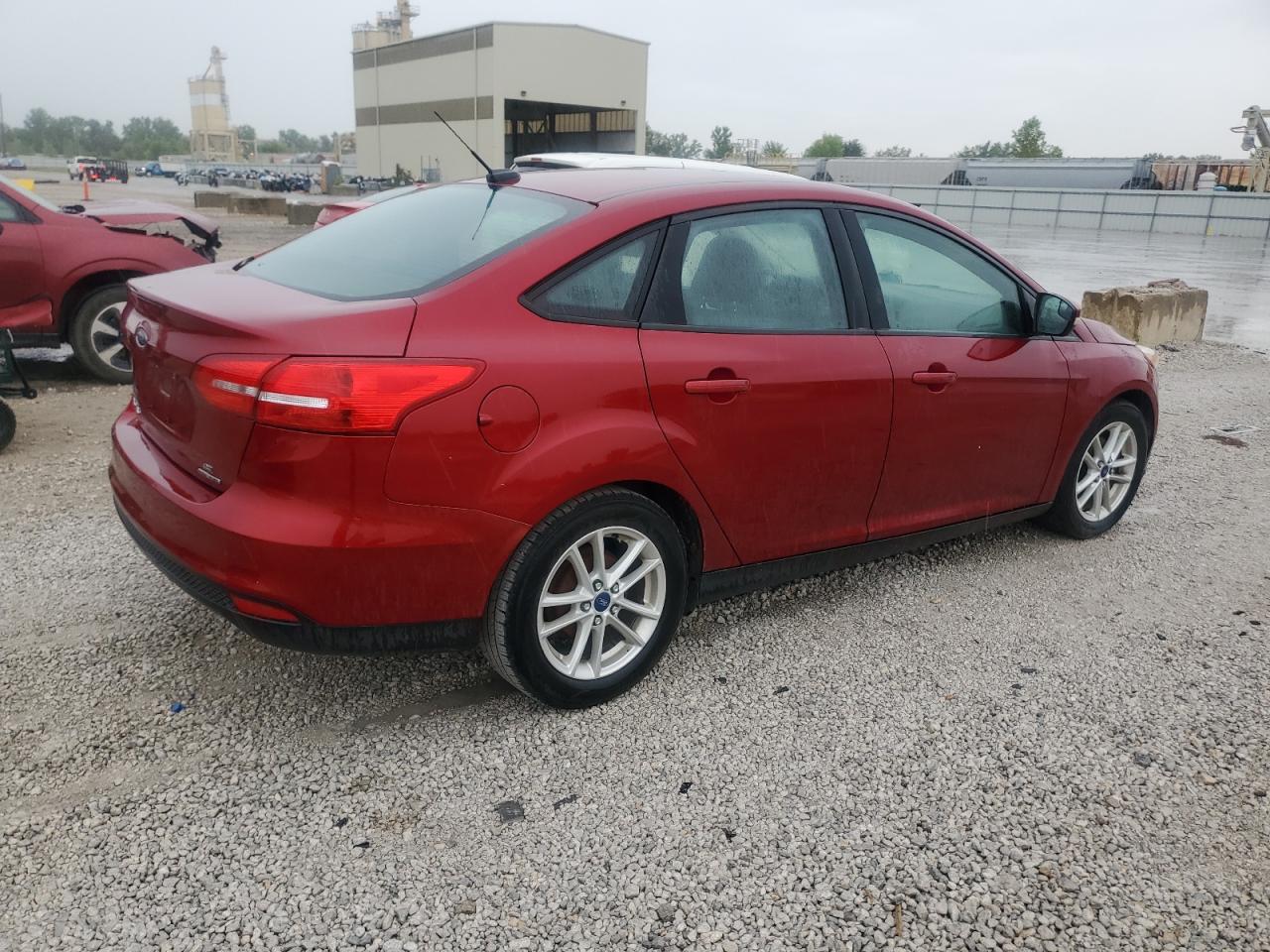 2015 Ford Focus Se Maroon vin: 1FADP3F21FL231235