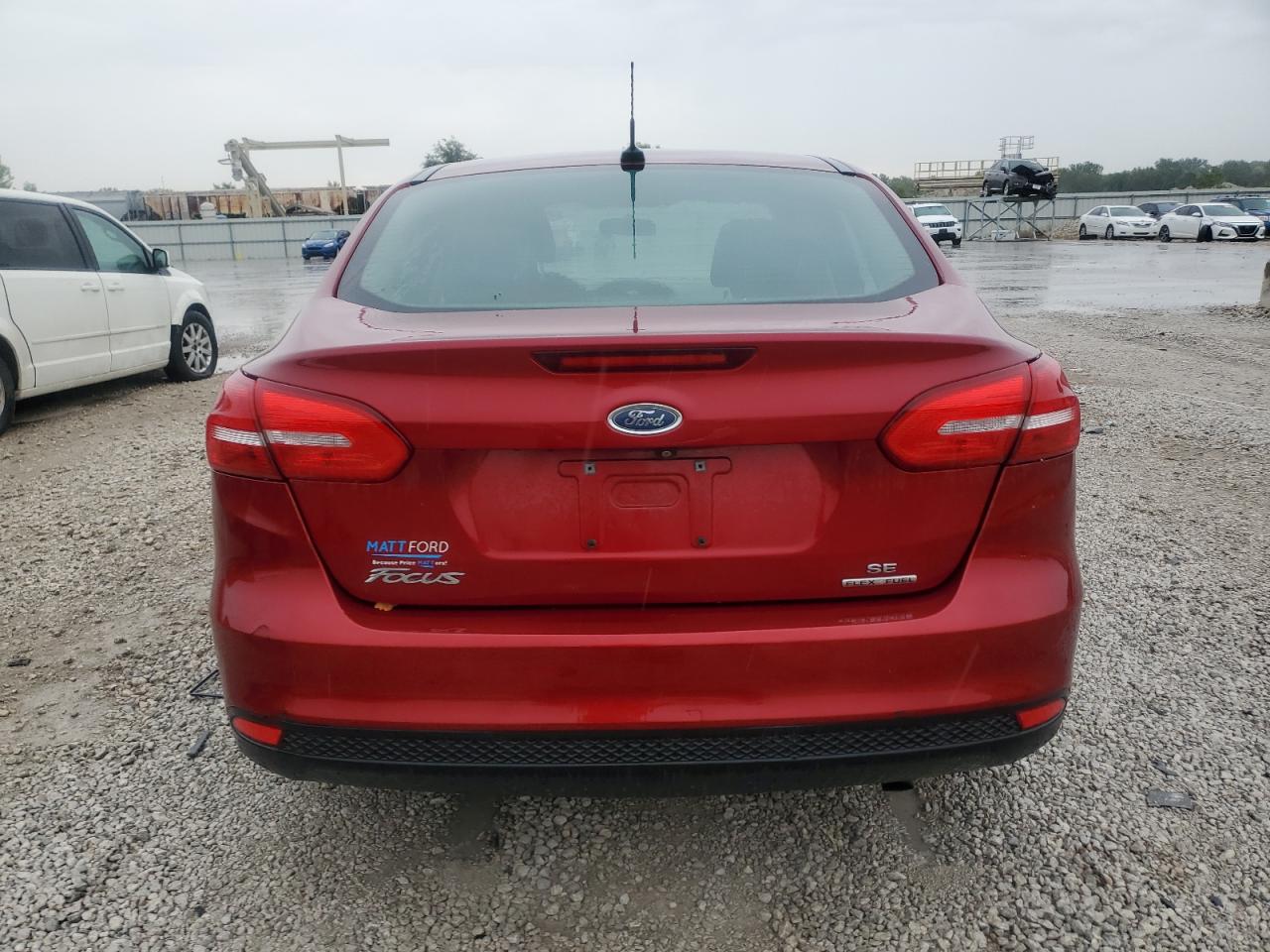 2015 Ford Focus Se Maroon vin: 1FADP3F21FL231235
