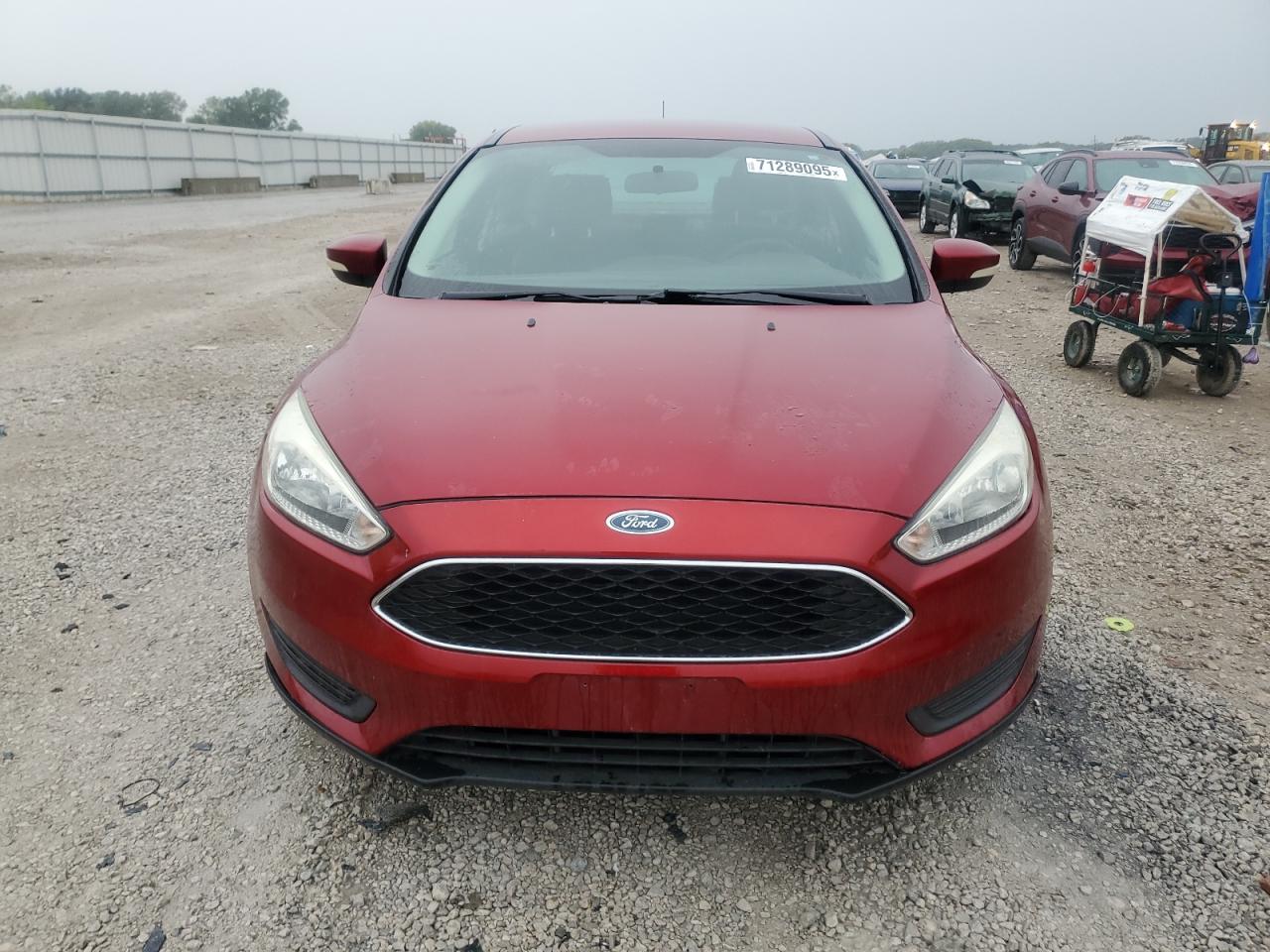 2015 Ford Focus Se Maroon vin: 1FADP3F21FL231235