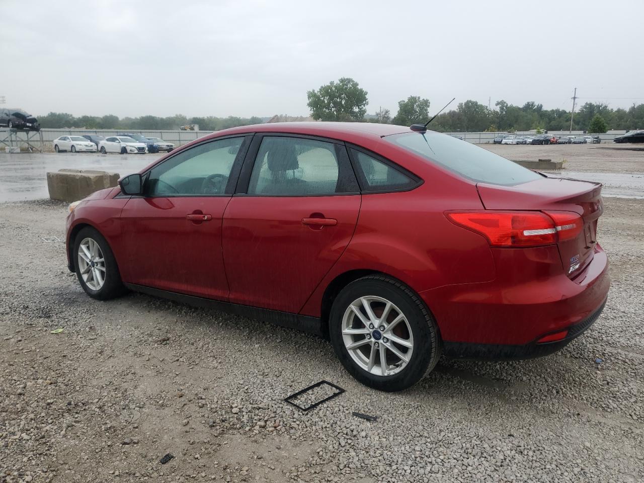 2015 Ford Focus Se Maroon vin: 1FADP3F21FL231235