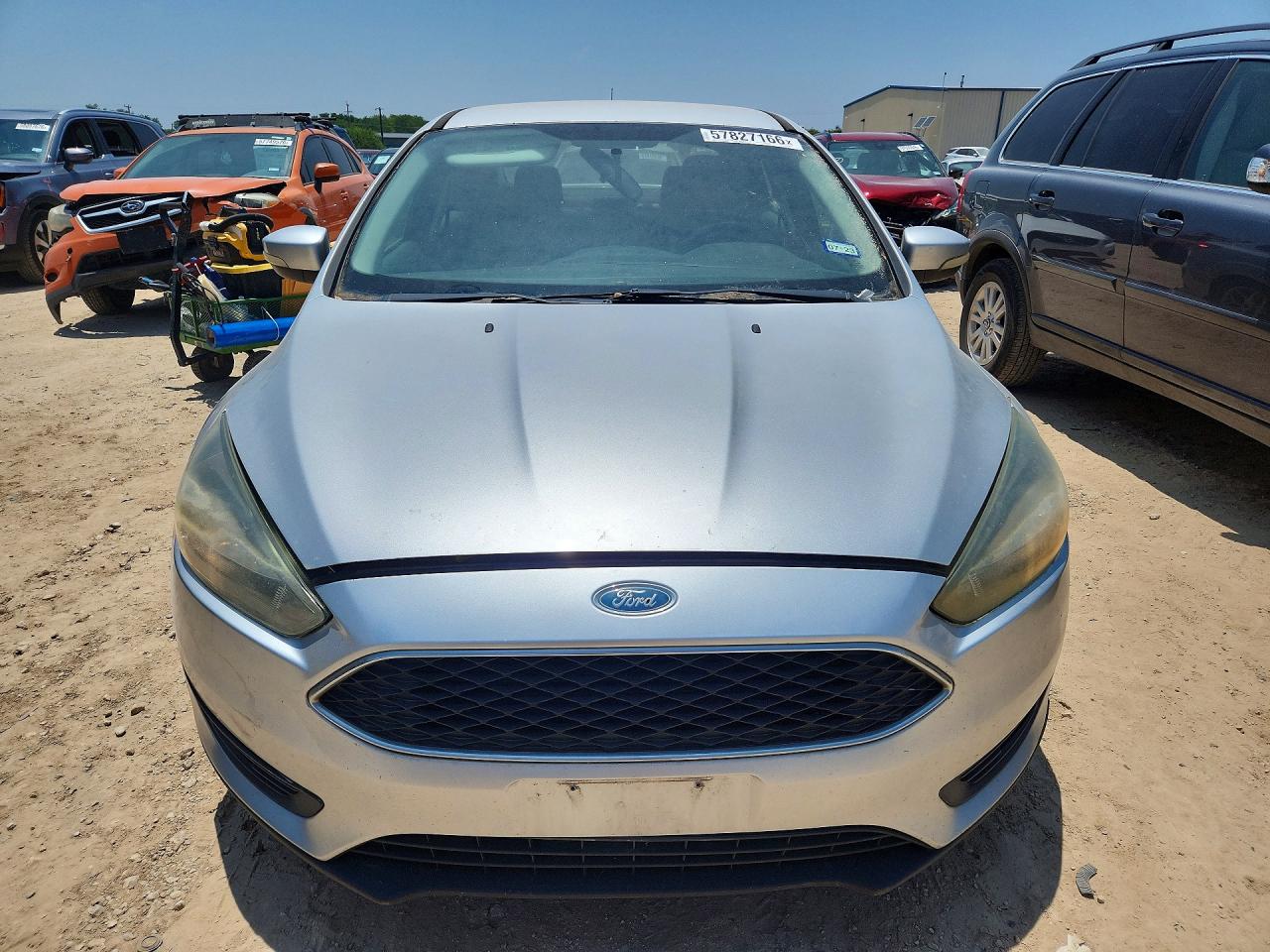 2015 Ford Focus Se Silver vin: 1FADP3F21FL240582
