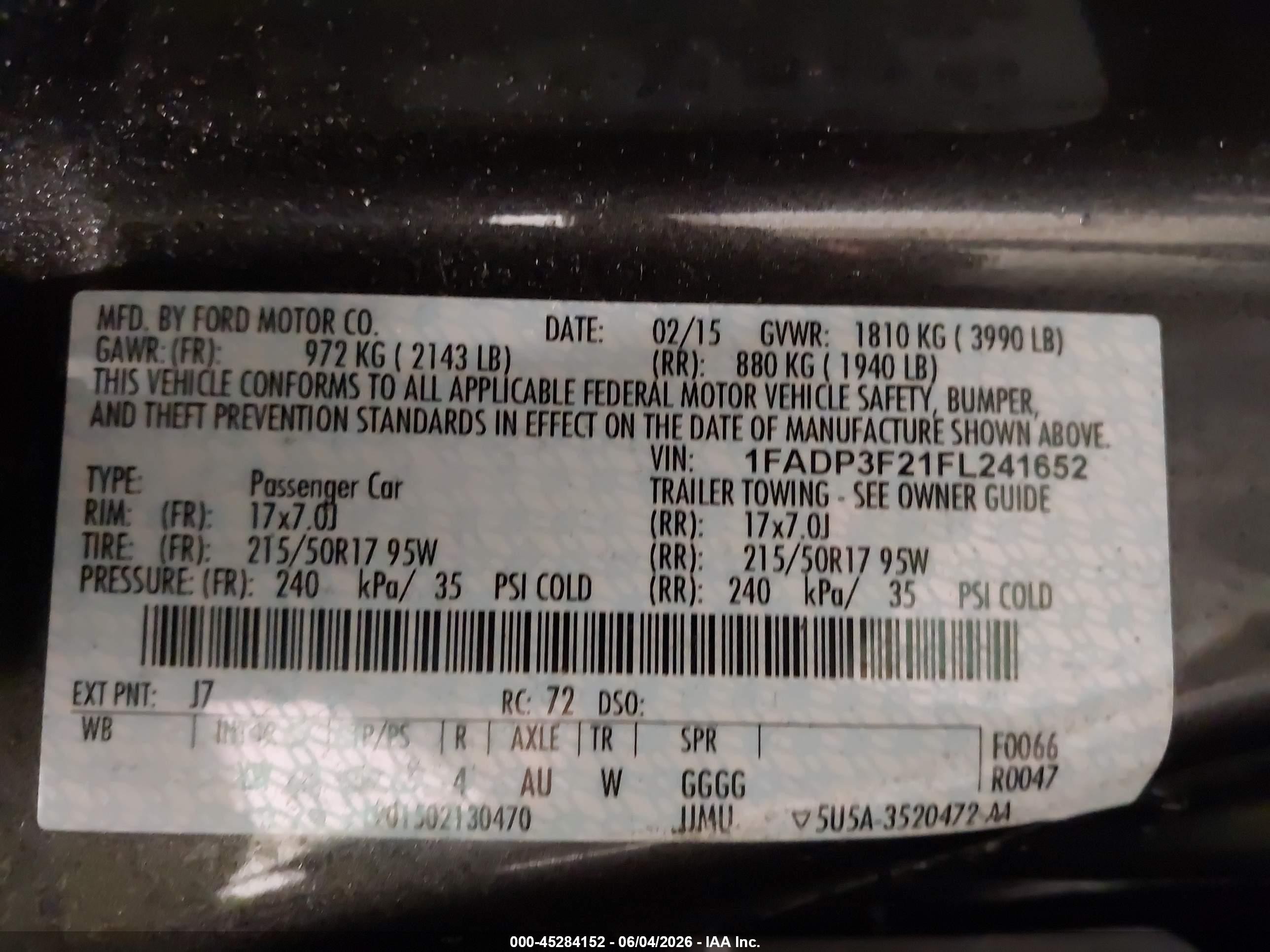 2015 Ford Focus Se Gray vin: 1FADP3F21FL241652