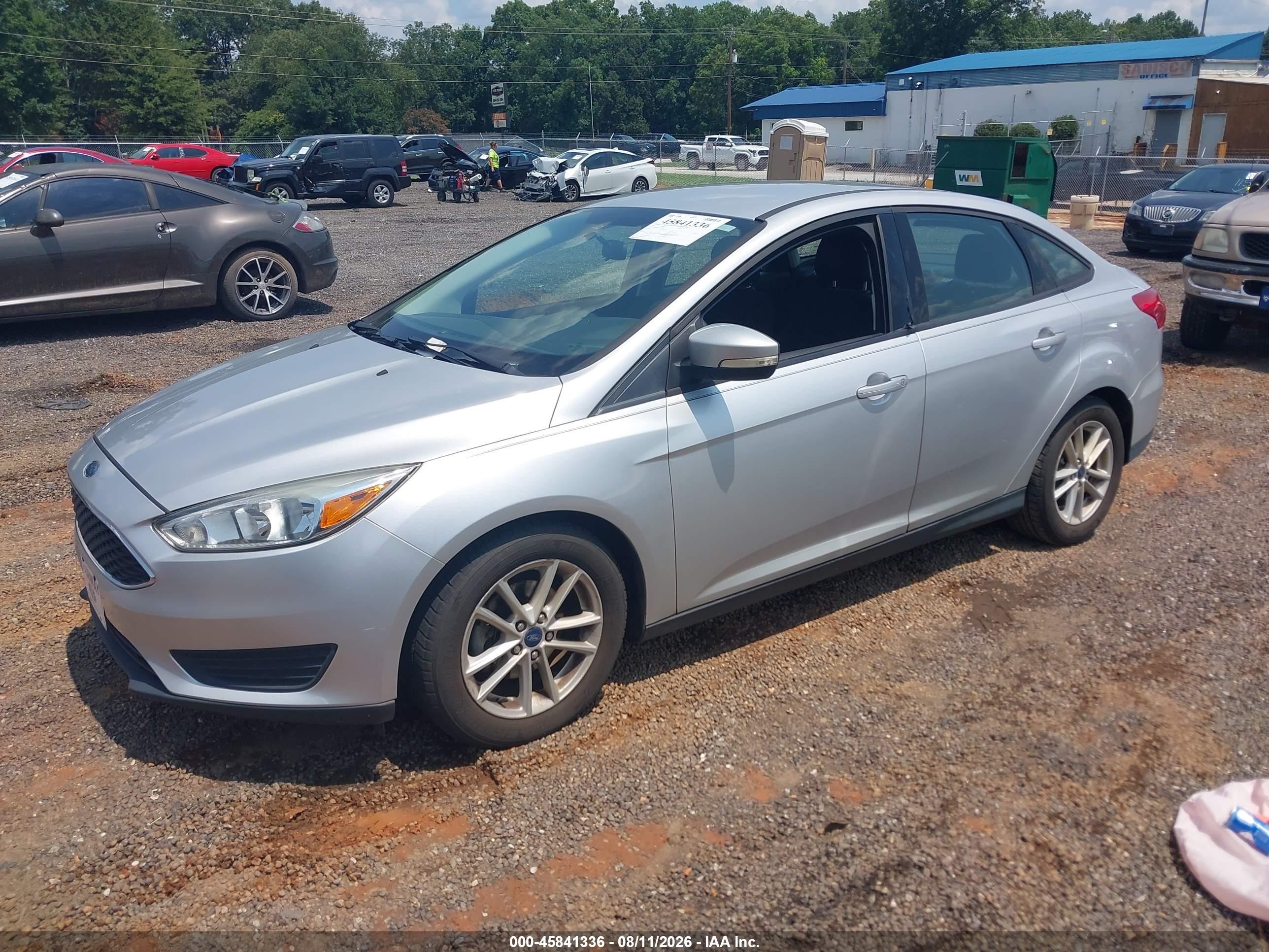2015 Ford Focus Se Silver vin: 1FADP3F21FL252408