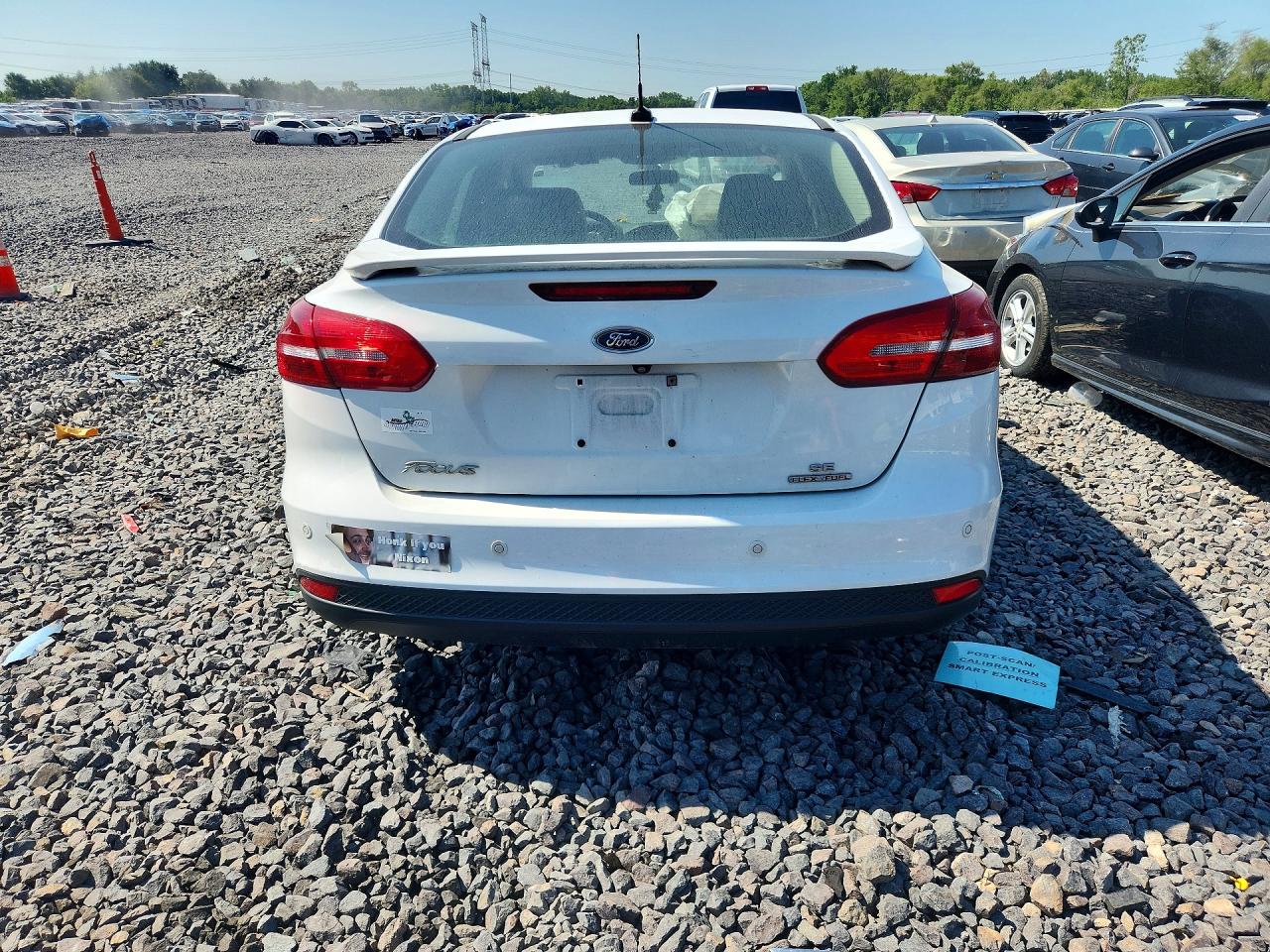 2015 Ford Focus Se White vin: 1FADP3F21FL322960