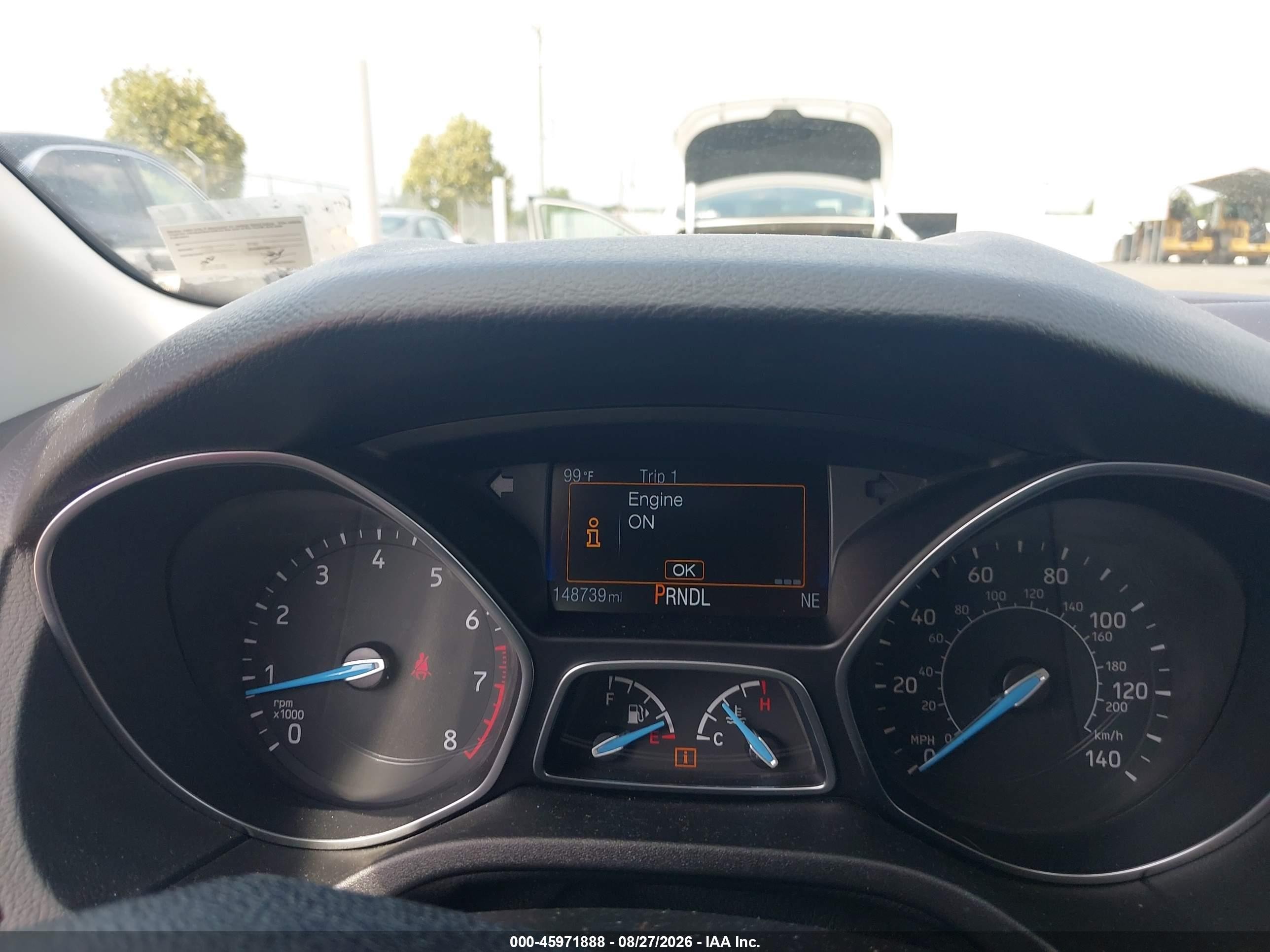 2015 Ford Focus Se Red vin: 1FADP3F21FL342173