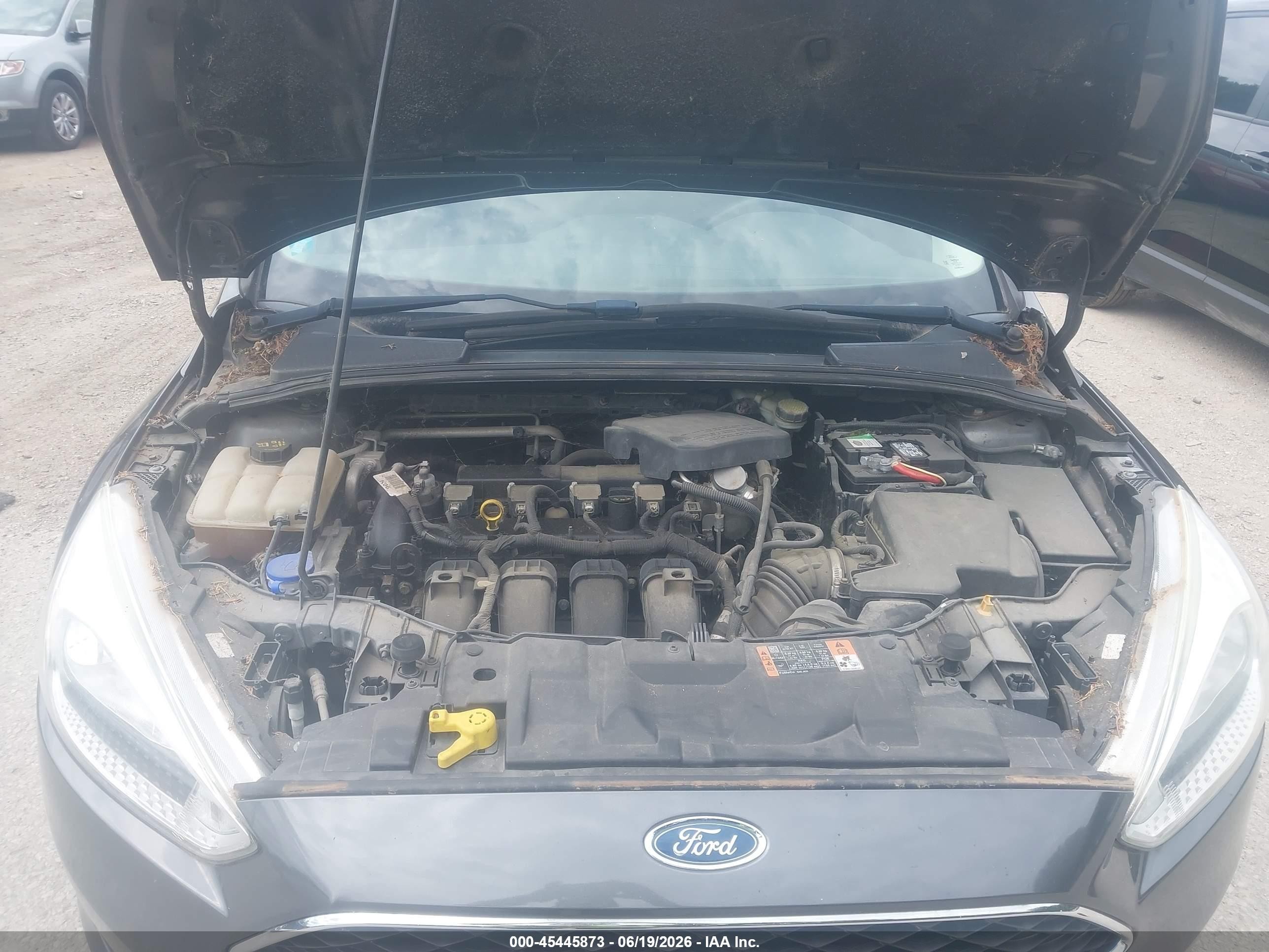 2015 Ford Focus Se Gray vin: 1FADP3F21FL357157