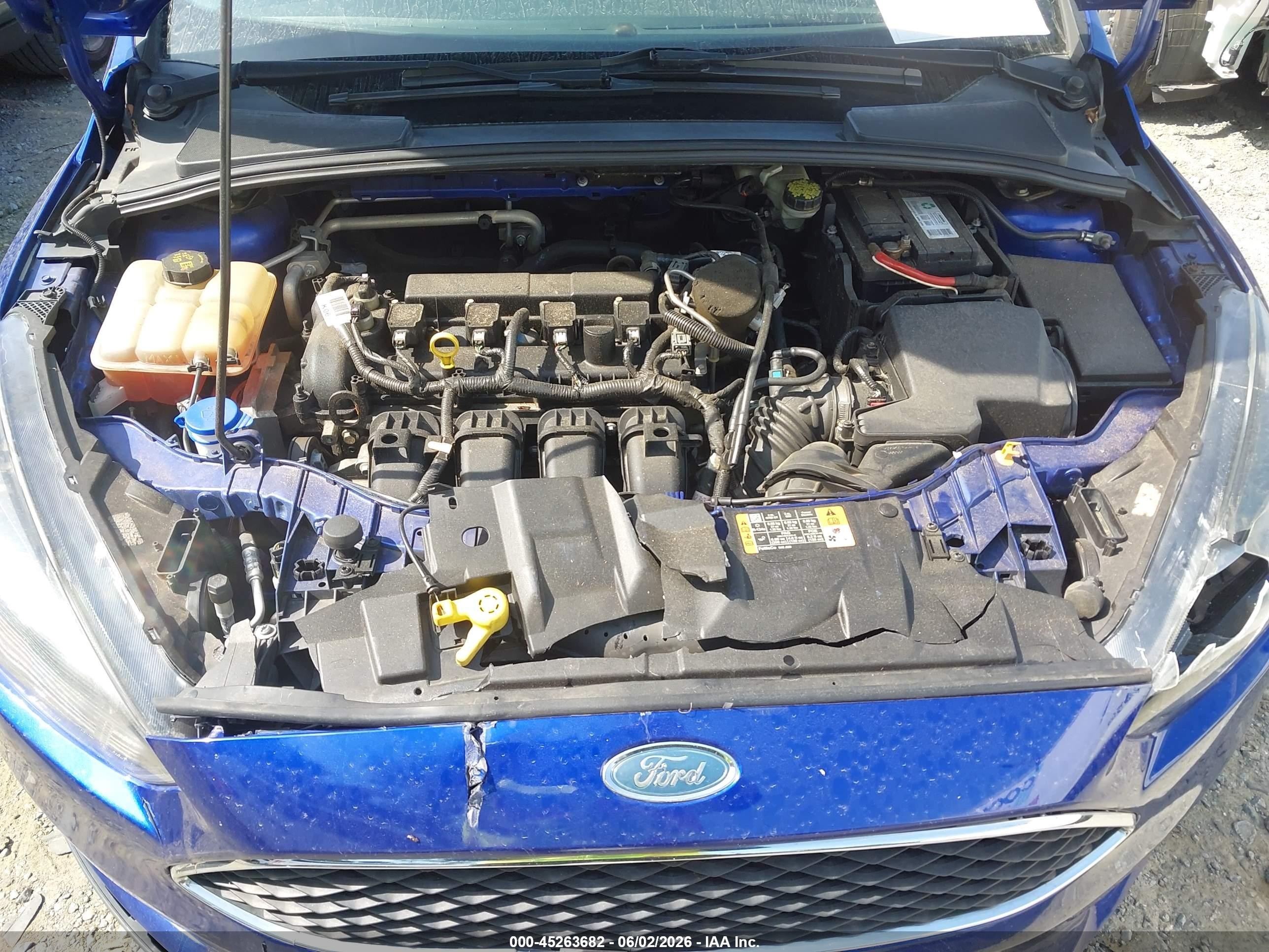 2015 Ford Focus Se Blue vin: 1FADP3F21FL381863