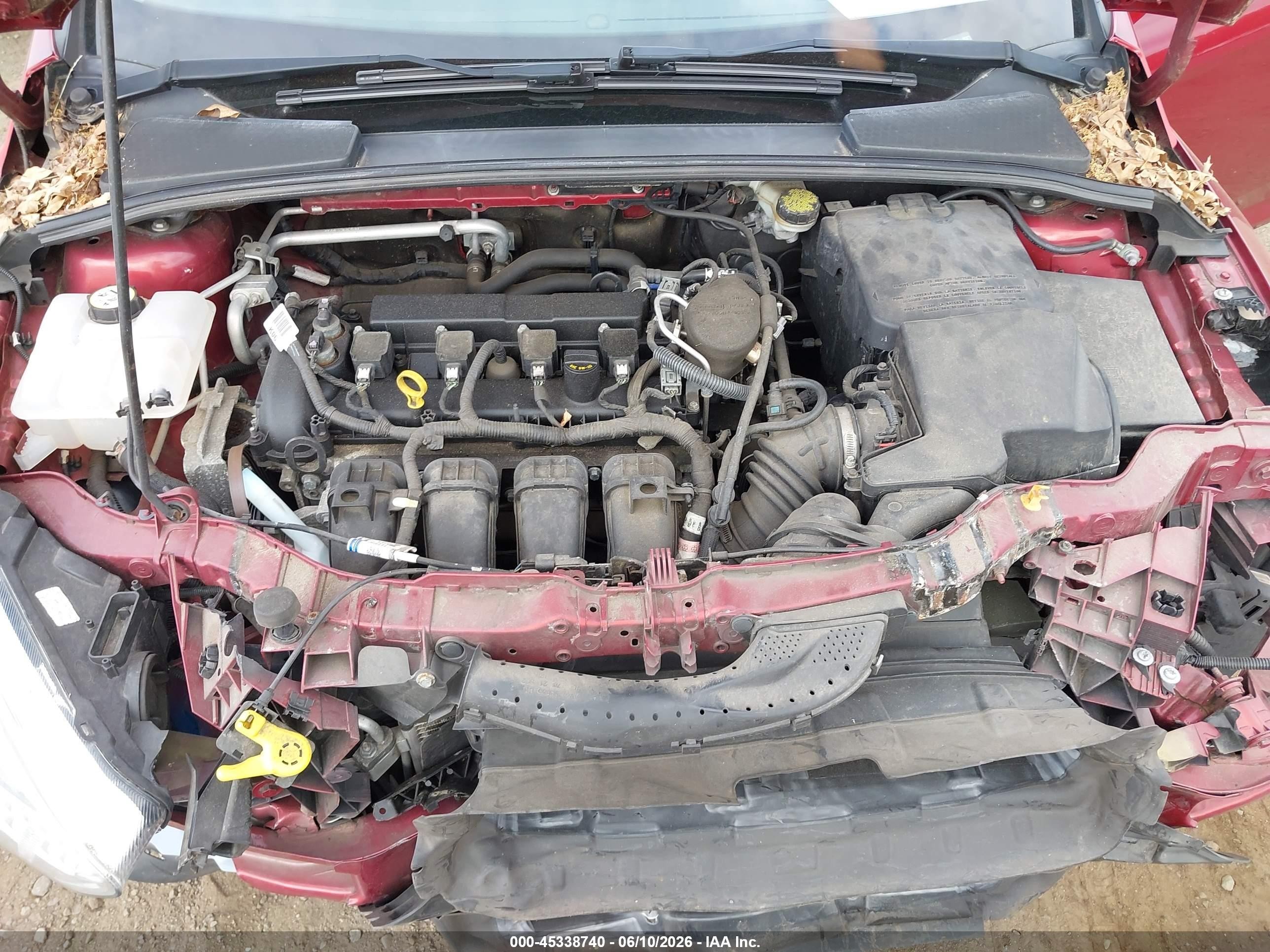 2016 Ford Focus Se Red vin: 1FADP3F21GL304007