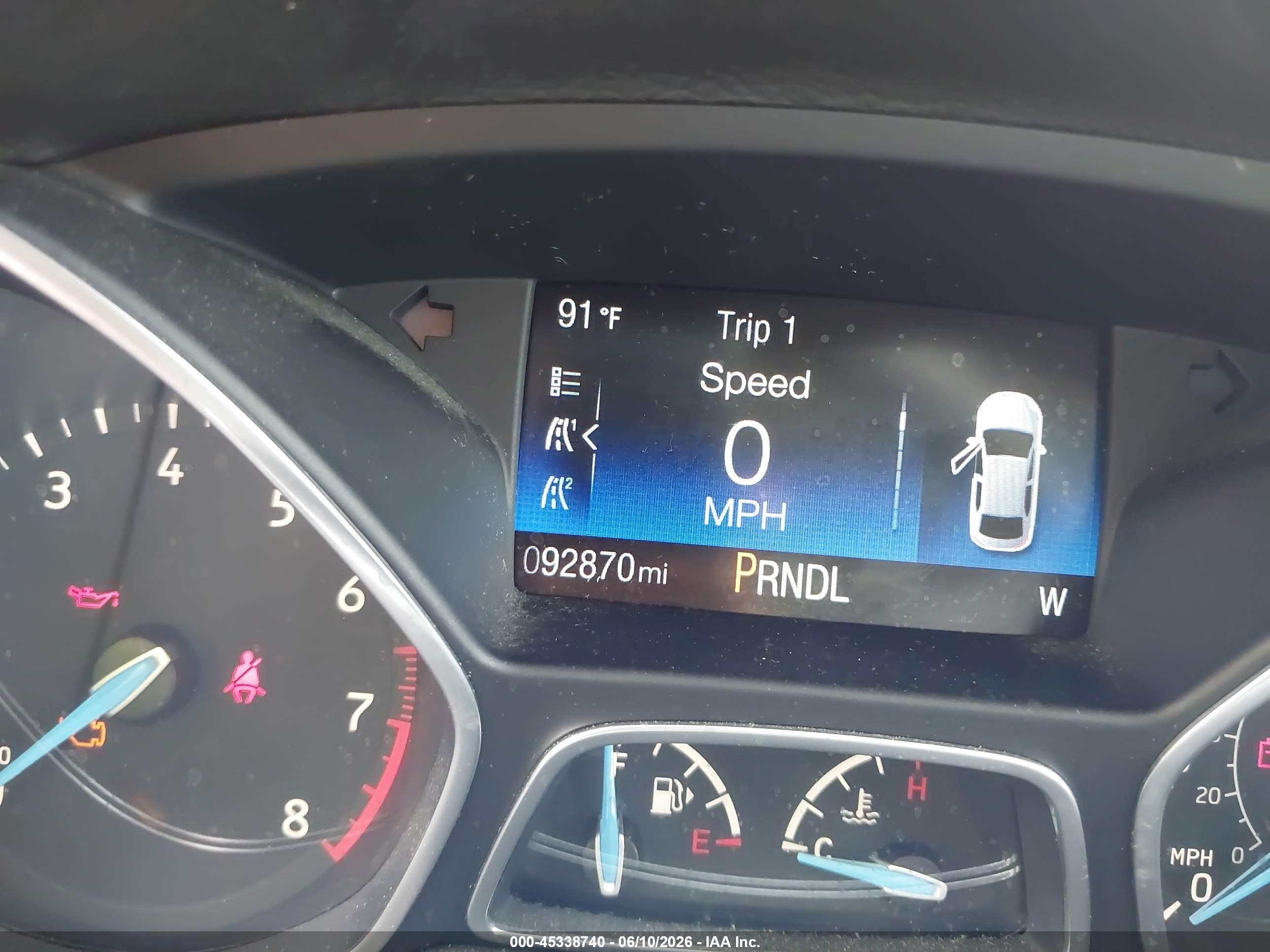 2016 Ford Focus Se Red vin: 1FADP3F21GL304007