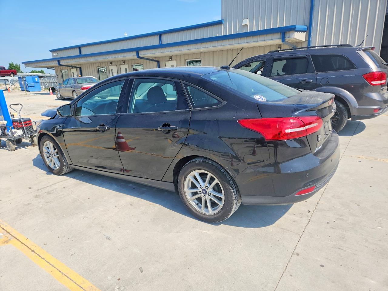 2016 Ford Focus Se Black vin: 1FADP3F21GL390595