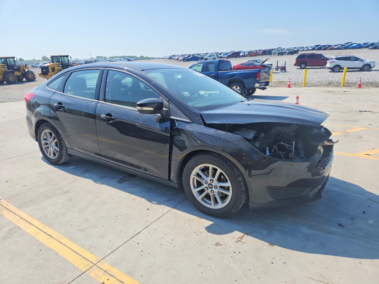 2016 Ford Focus Se Black vin: 1FADP3F21GL390595