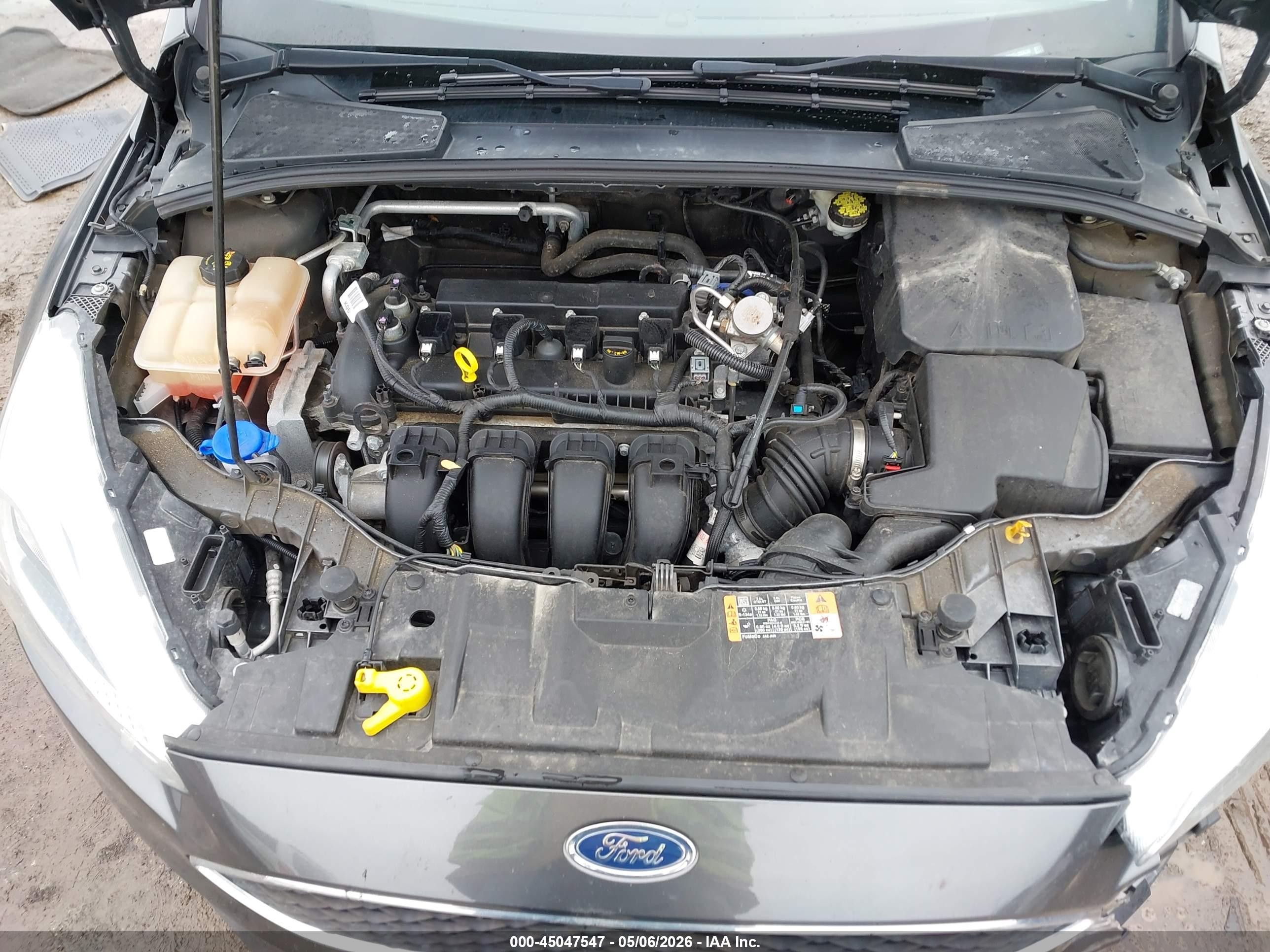 2016 Ford Focus Se Gray vin: 1FADP3F21GL393030