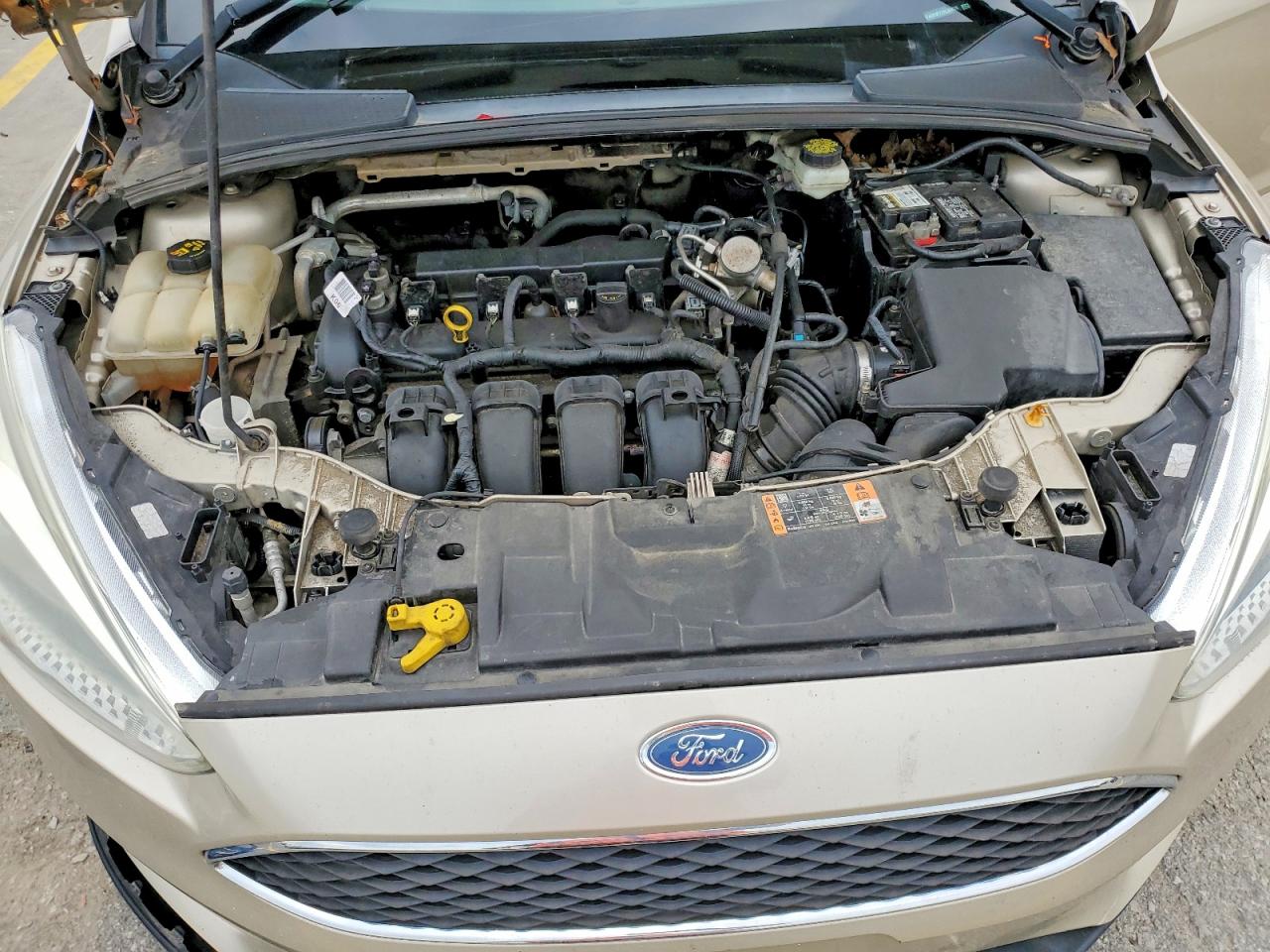 2017 Ford Focus Se Cream vin: 1FADP3F21HL209576