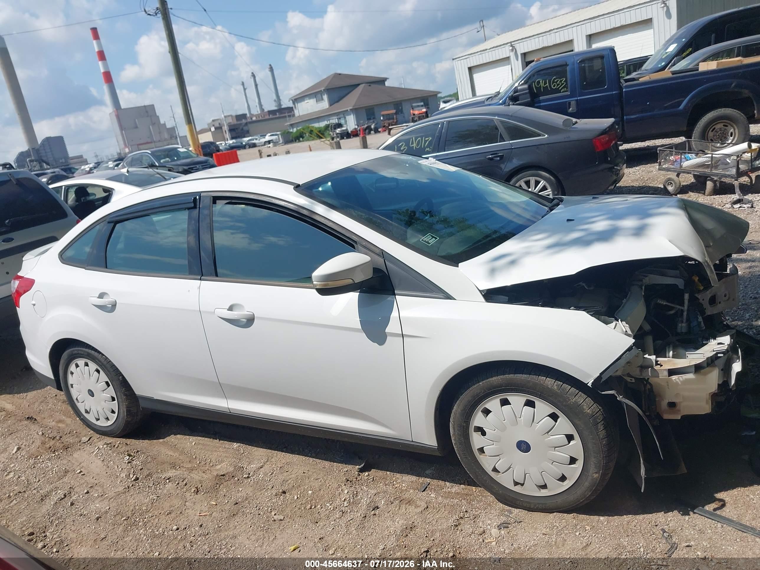 2013 Ford Focus Se White vin: 1FADP3F22DL135949