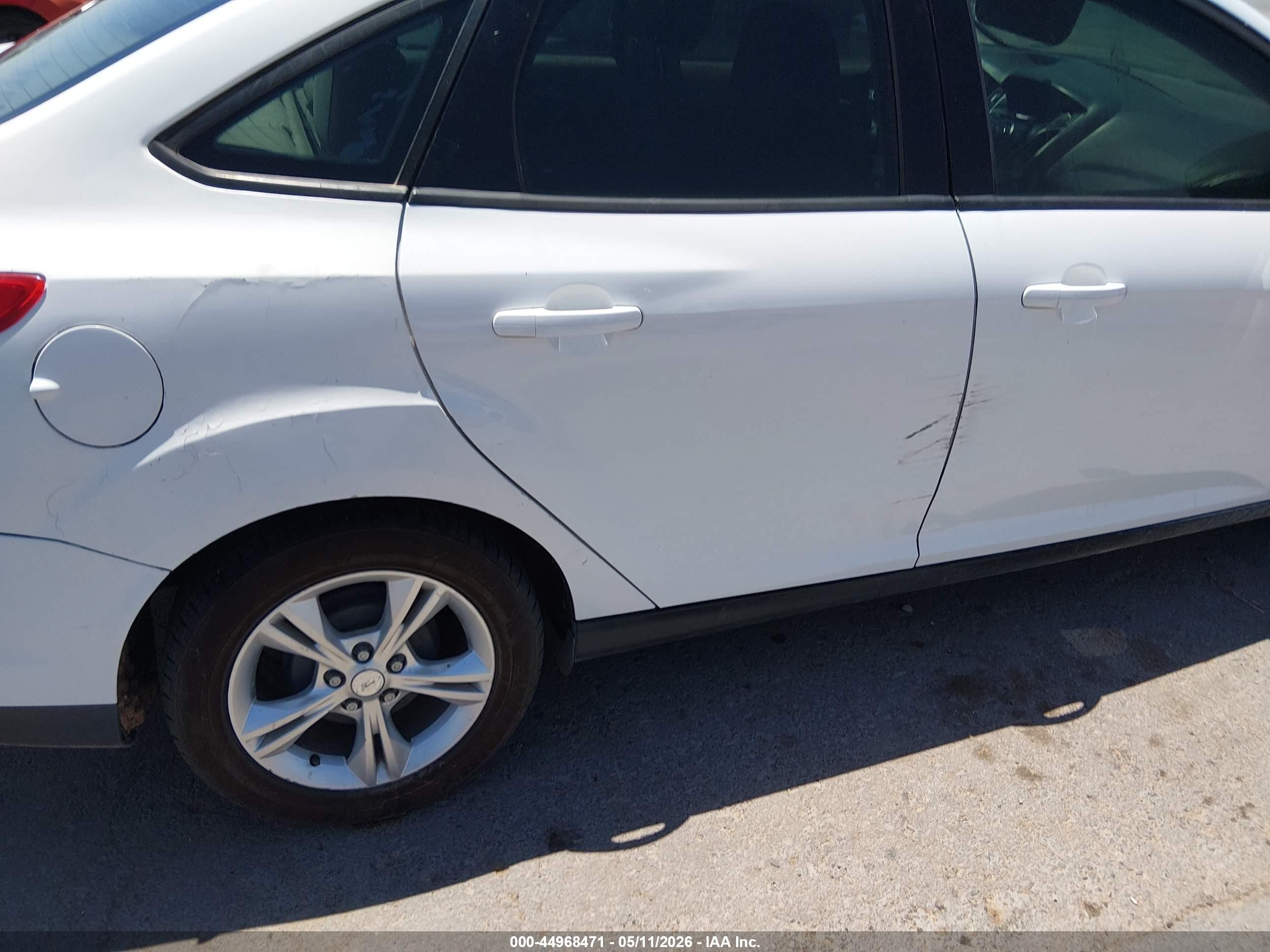 2013 Ford Focus Se White vin: 1FADP3F22DL138365