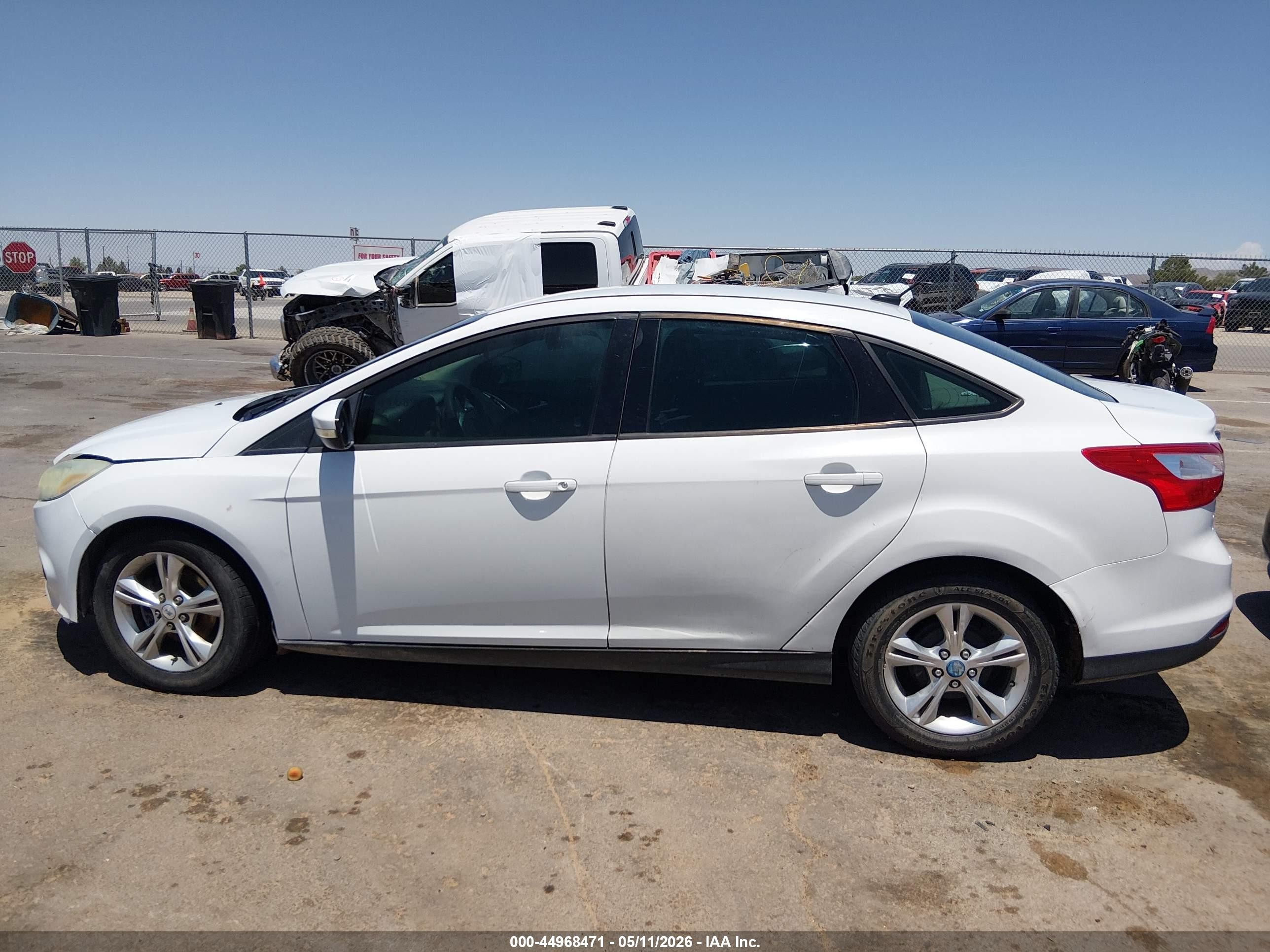 2013 Ford Focus Se White vin: 1FADP3F22DL138365