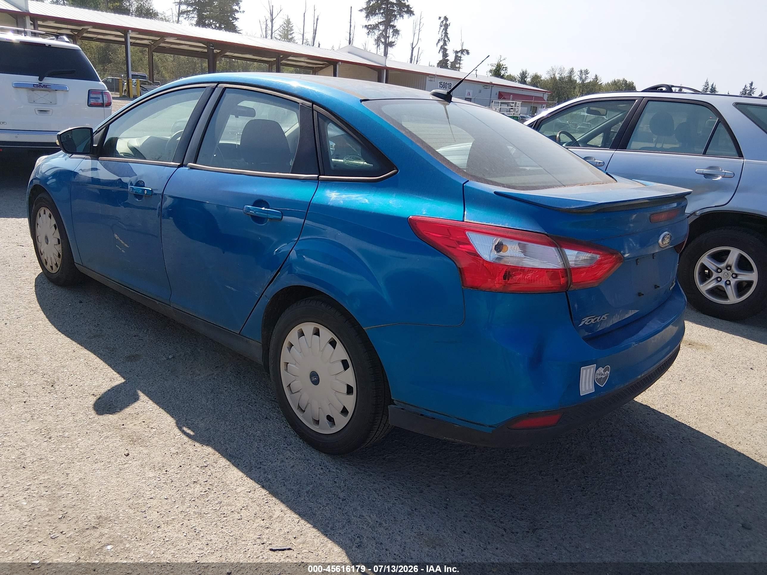2013 Ford Focus Se Blue vin: 1FADP3F22DL184973