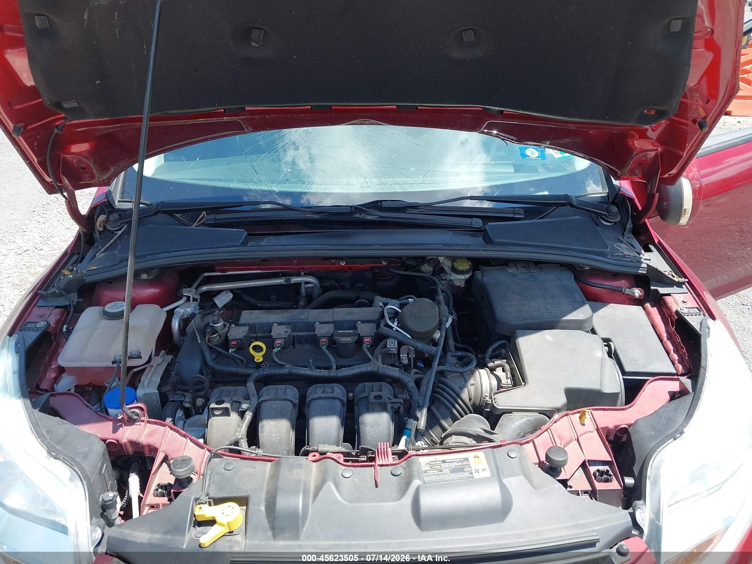 2013 Ford Focus Se Maroon vin: 1FADP3F22DL208138