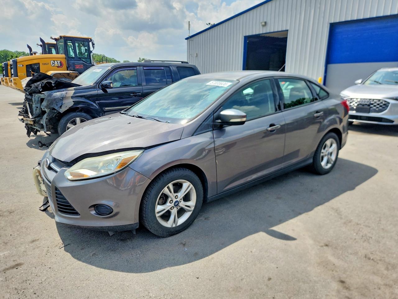 2013 Ford Focus Se Gray vin: 1FADP3F22DL216384