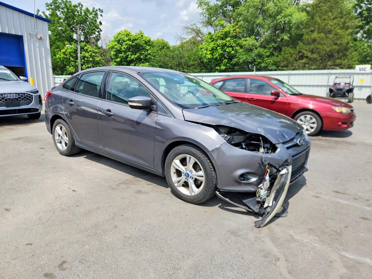 2013 Ford Focus Se Gray vin: 1FADP3F22DL216384