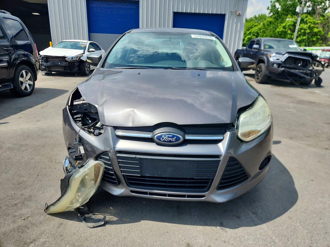 2013 Ford Focus Se Gray vin: 1FADP3F22DL216384
