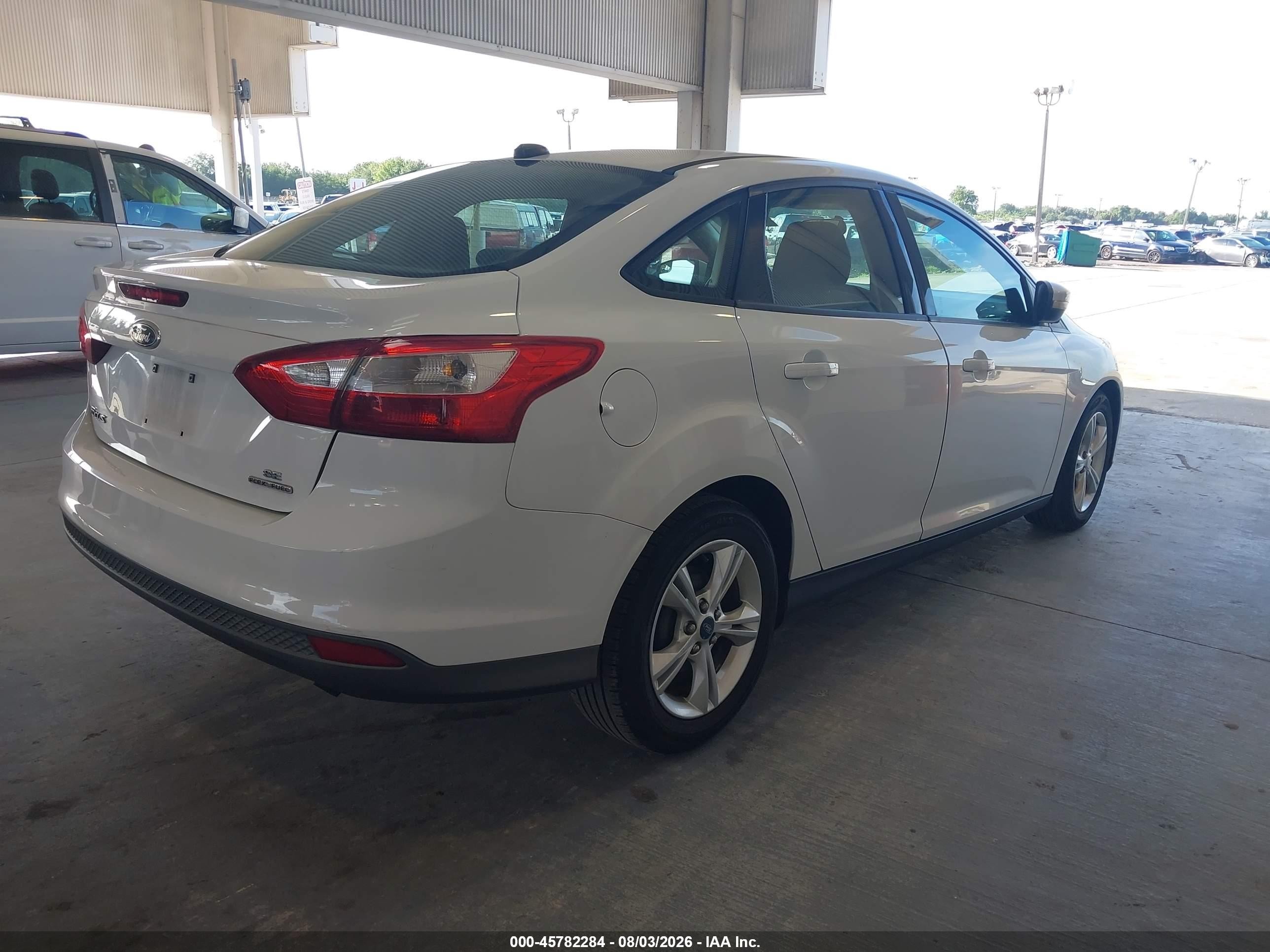 2013 Ford Focus Se White vin: 1FADP3F22DL237445