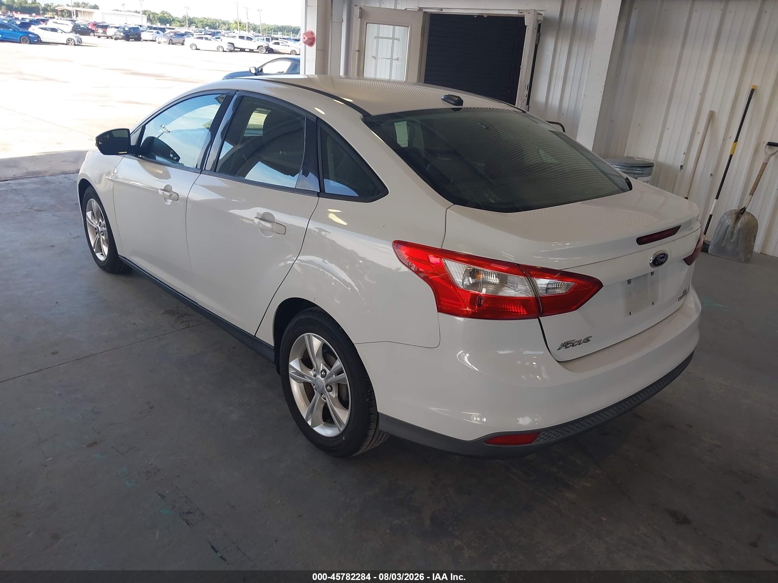 2013 Ford Focus Se White vin: 1FADP3F22DL237445