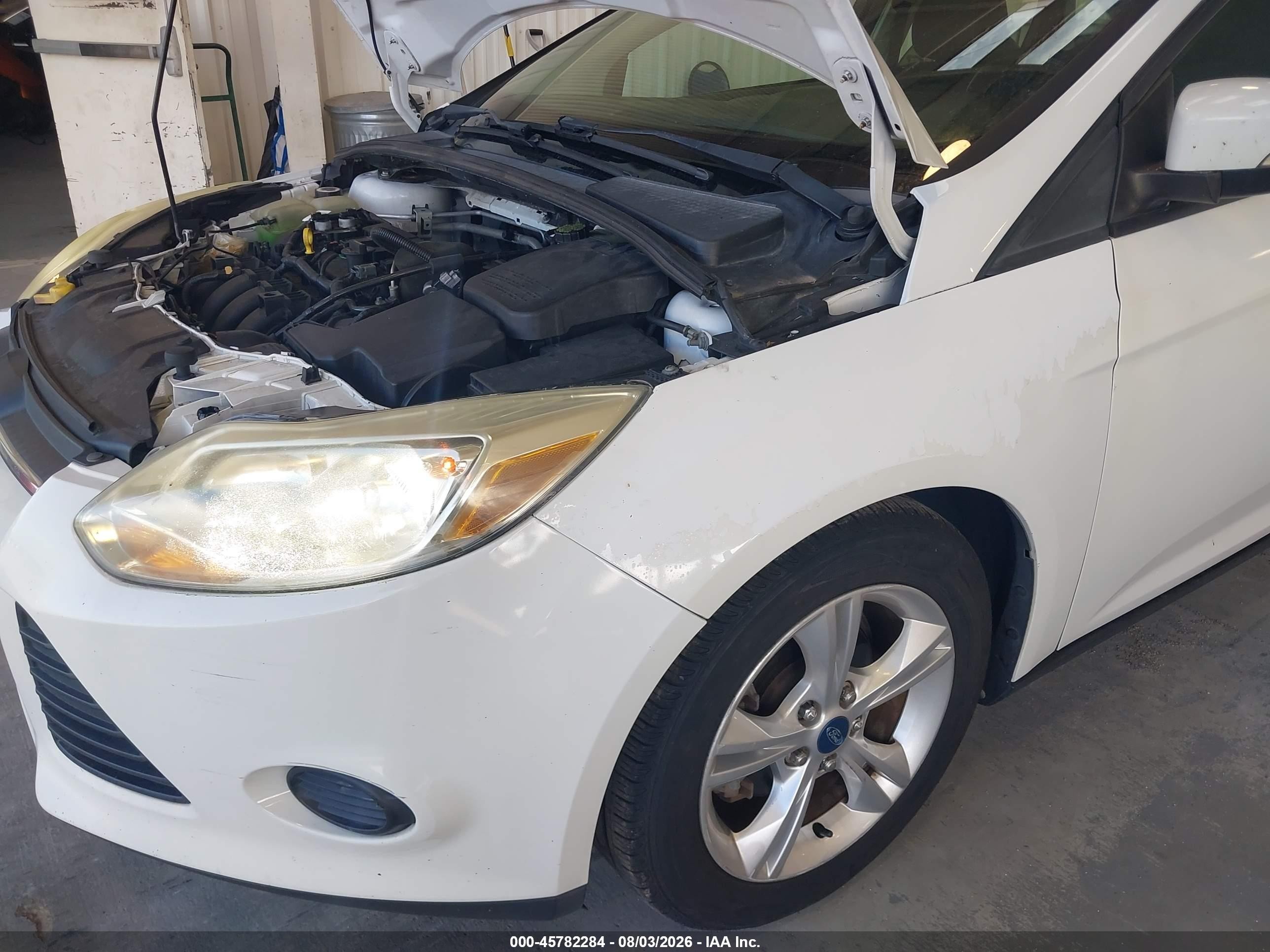 2013 Ford Focus Se White vin: 1FADP3F22DL237445