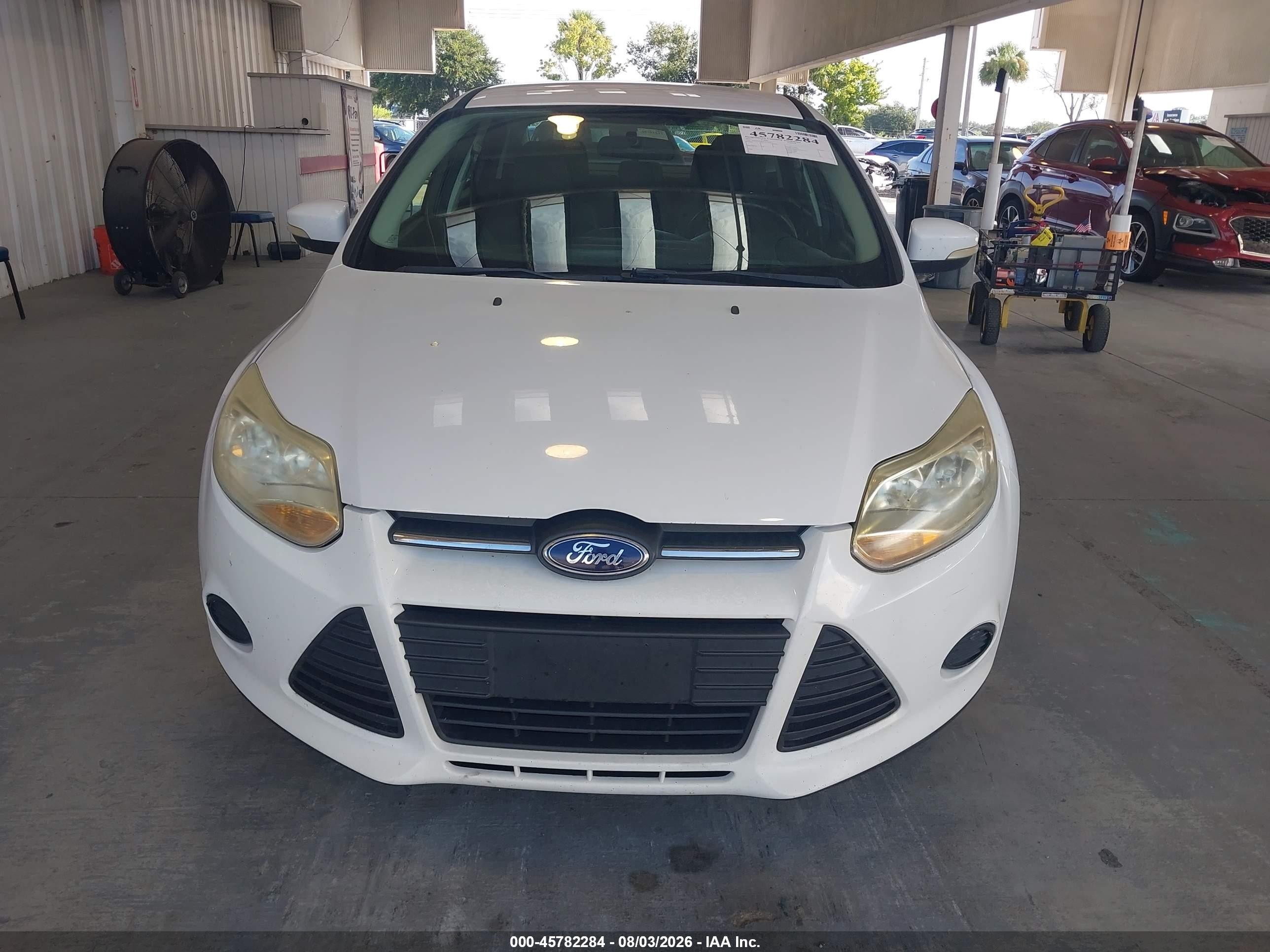 2013 Ford Focus Se White vin: 1FADP3F22DL237445