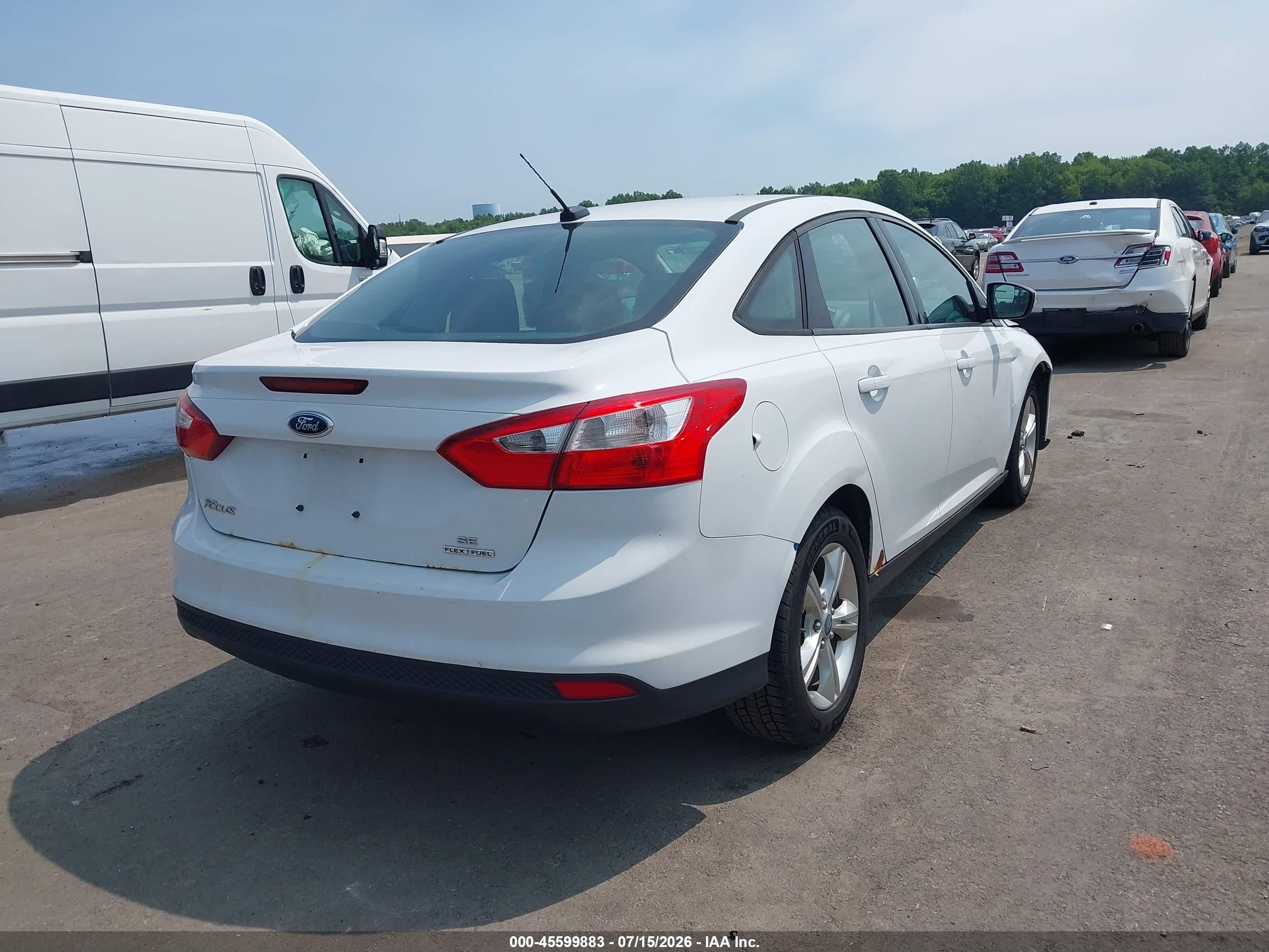 2013 Ford Focus Se White vin: 1FADP3F22DL261325