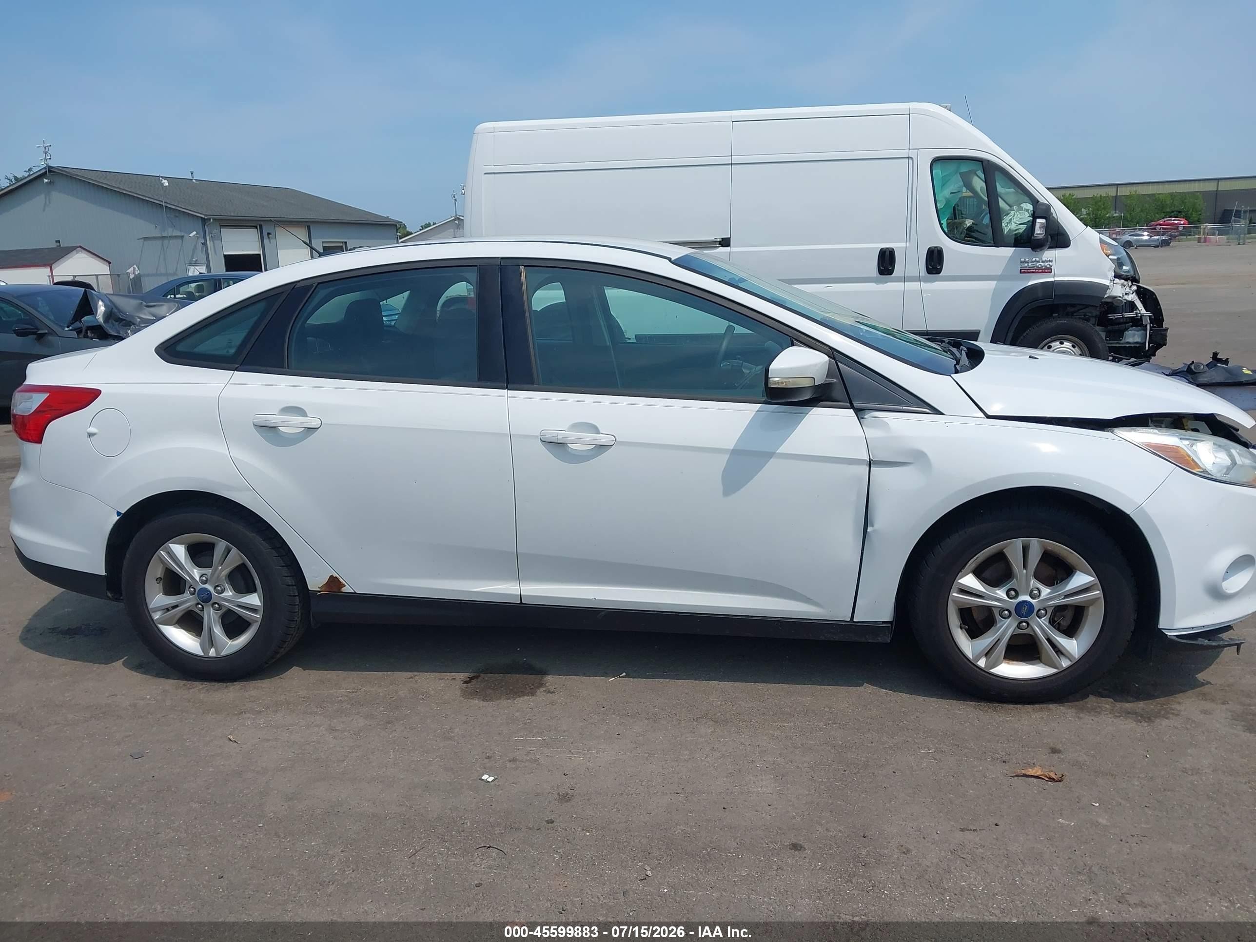2013 Ford Focus Se White vin: 1FADP3F22DL261325