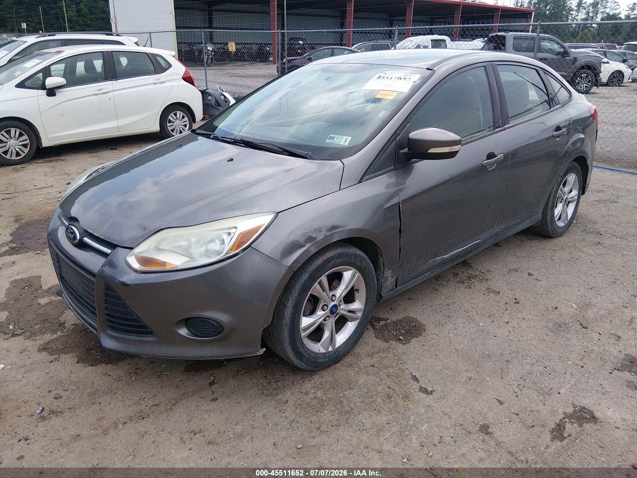 2013 Ford Focus Se Gray vin: 1FADP3F22DL261972