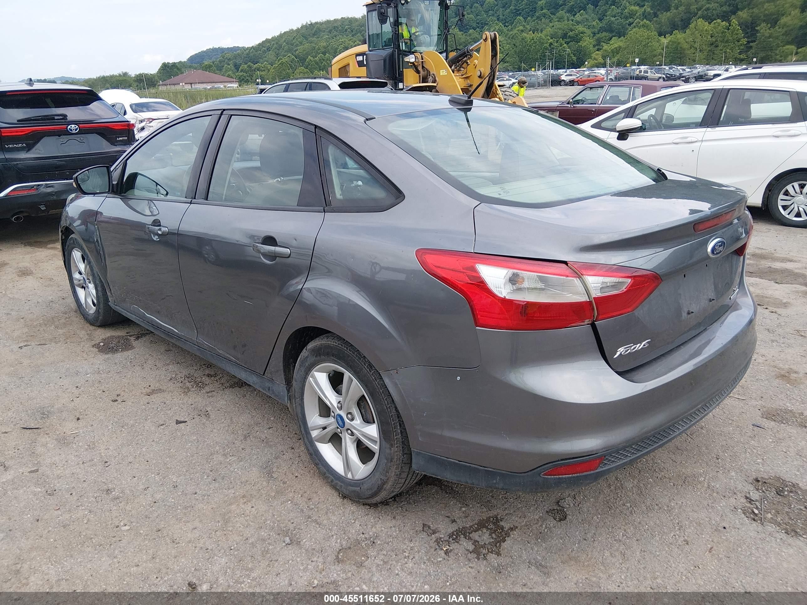 2013 Ford Focus Se Gray vin: 1FADP3F22DL261972