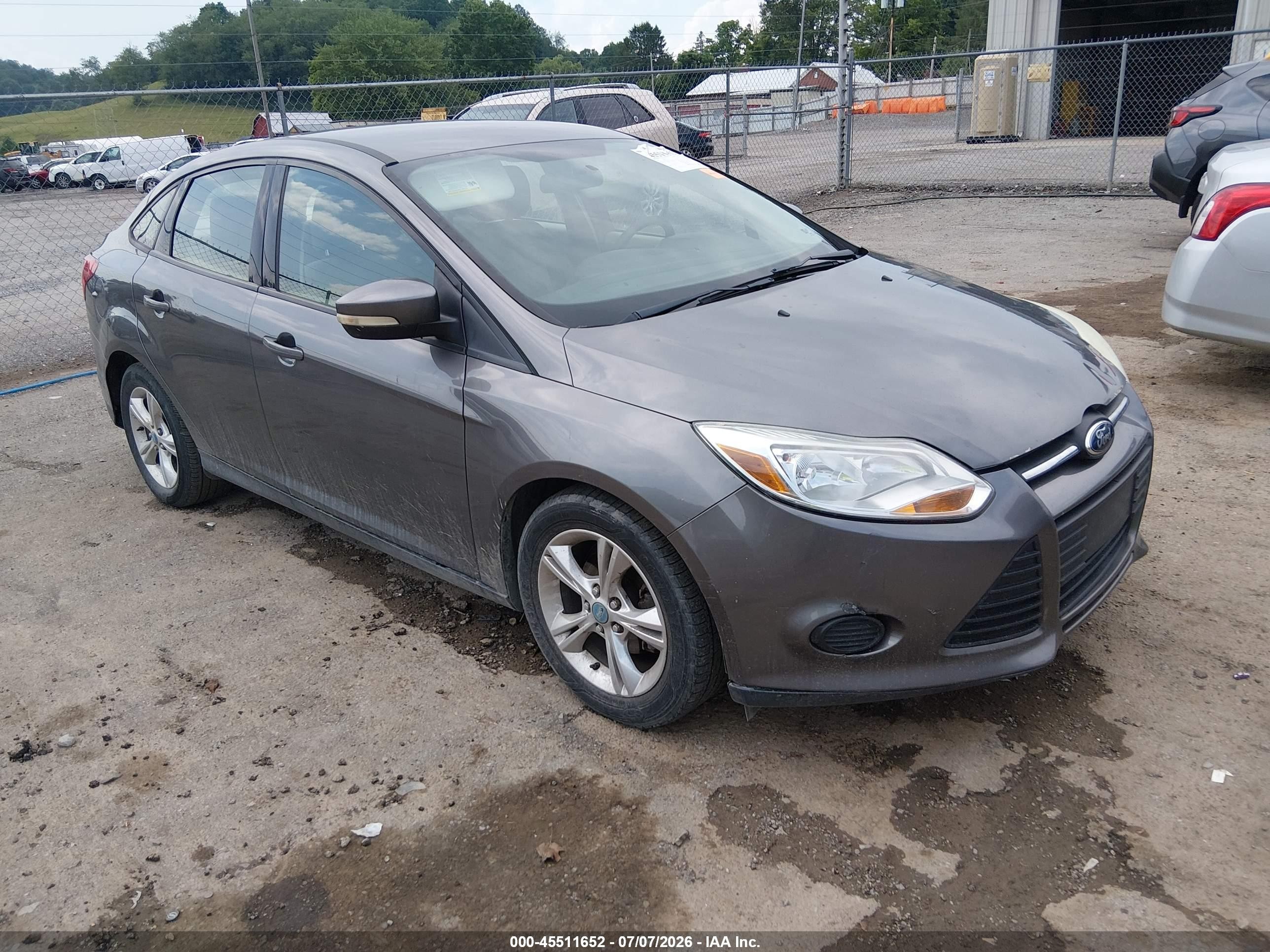 2013 Ford Focus Se Gray vin: 1FADP3F22DL261972