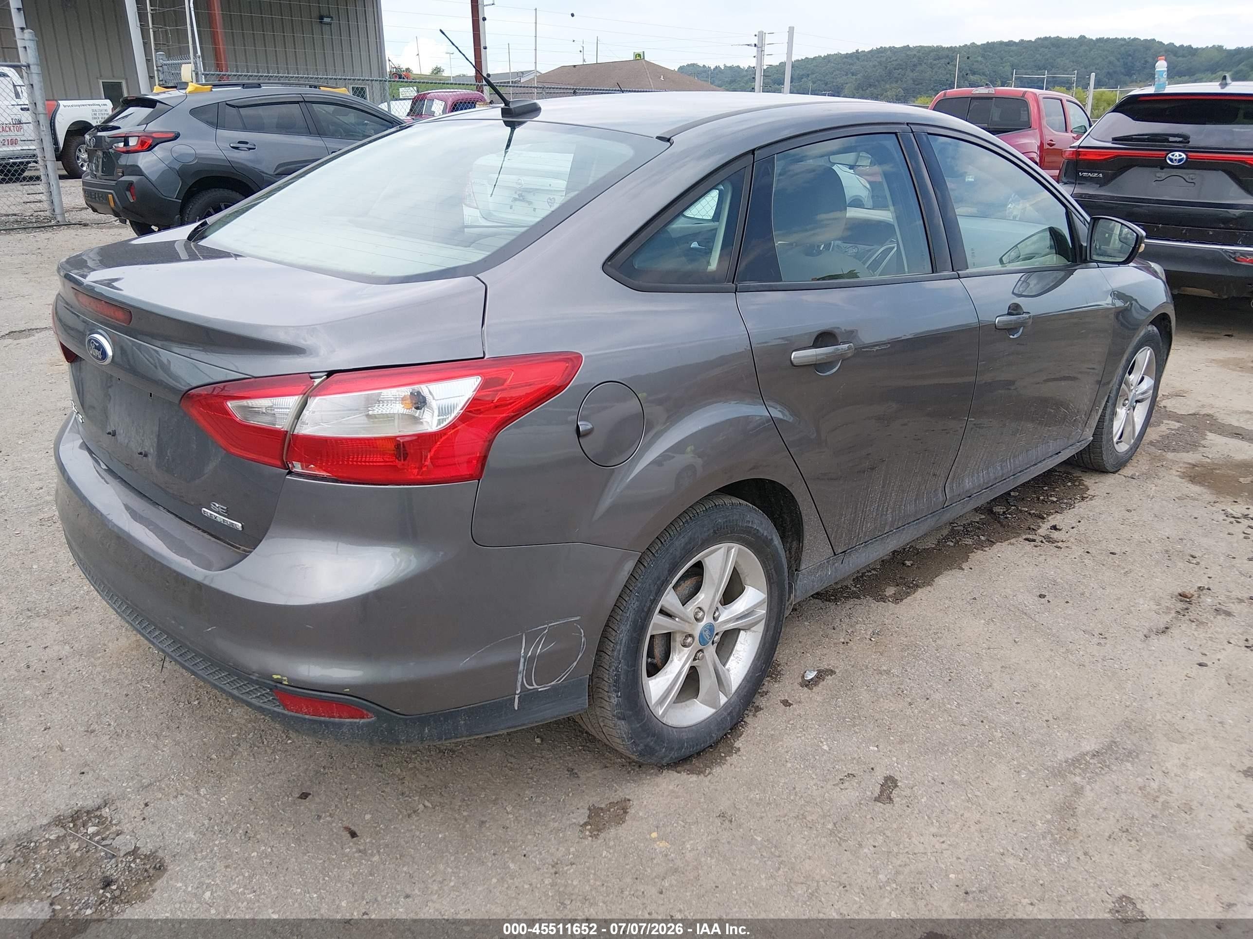 2013 Ford Focus Se Gray vin: 1FADP3F22DL261972
