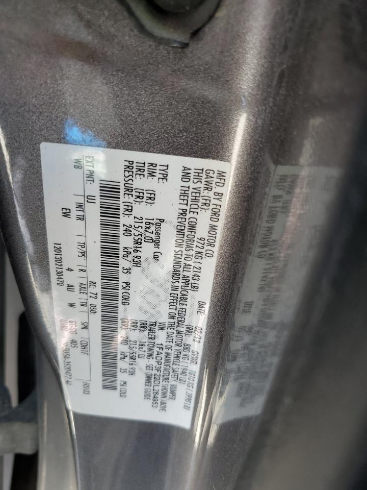 2013 Ford Focus Se Gray vin: 1FADP3F22DL264953