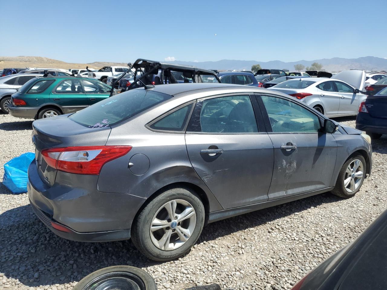 2013 Ford Focus Se Gray vin: 1FADP3F22DL264953