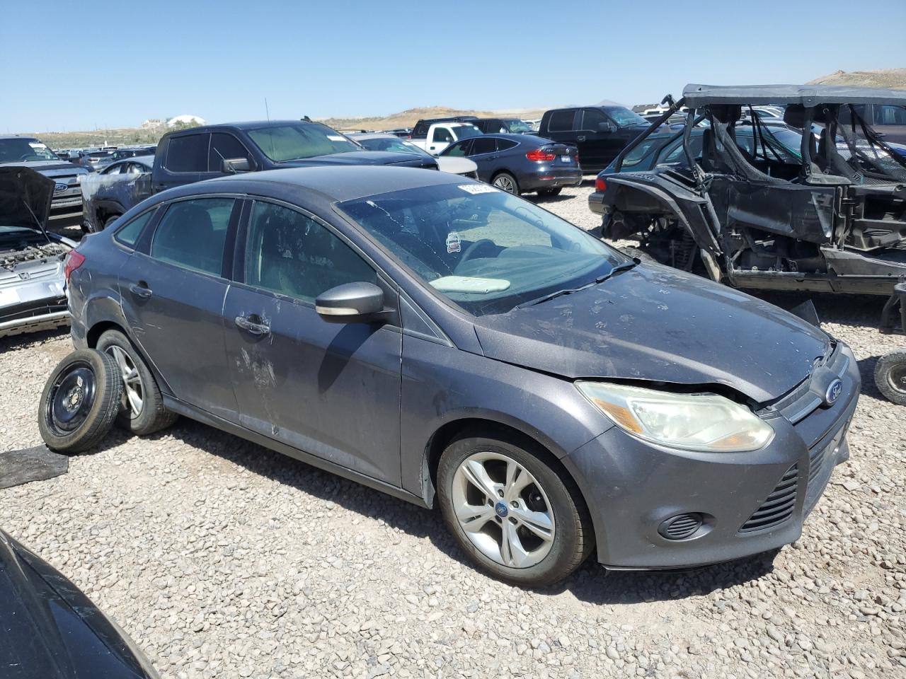 2013 Ford Focus Se Gray vin: 1FADP3F22DL264953