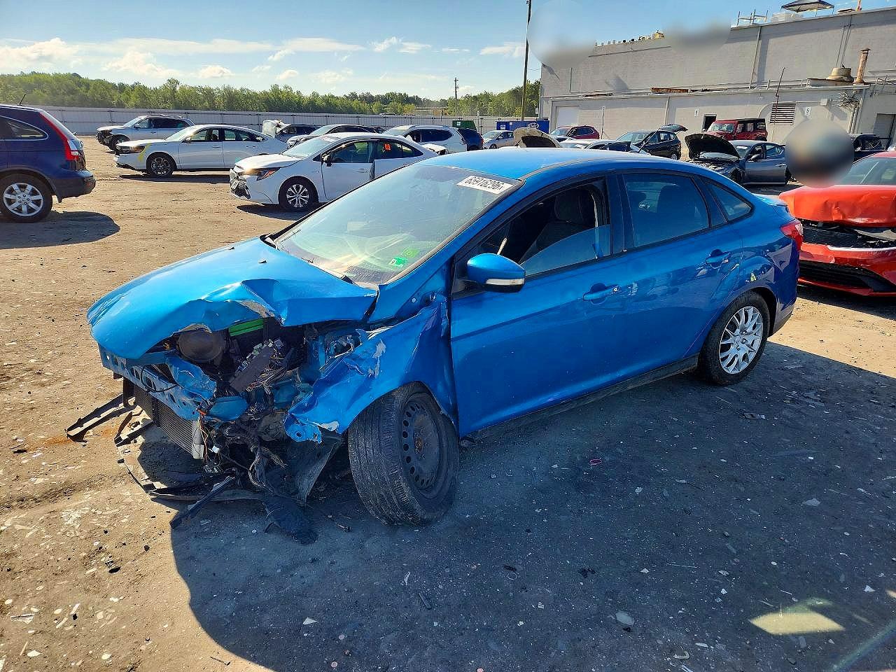 2013 Ford Focus Se Blue vin: 1FADP3F22DL269957