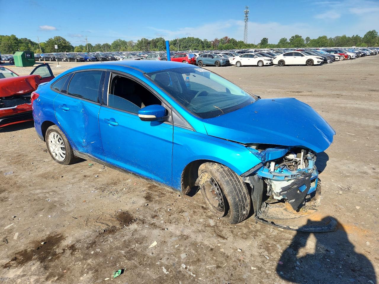 2013 Ford Focus Se Blue vin: 1FADP3F22DL269957