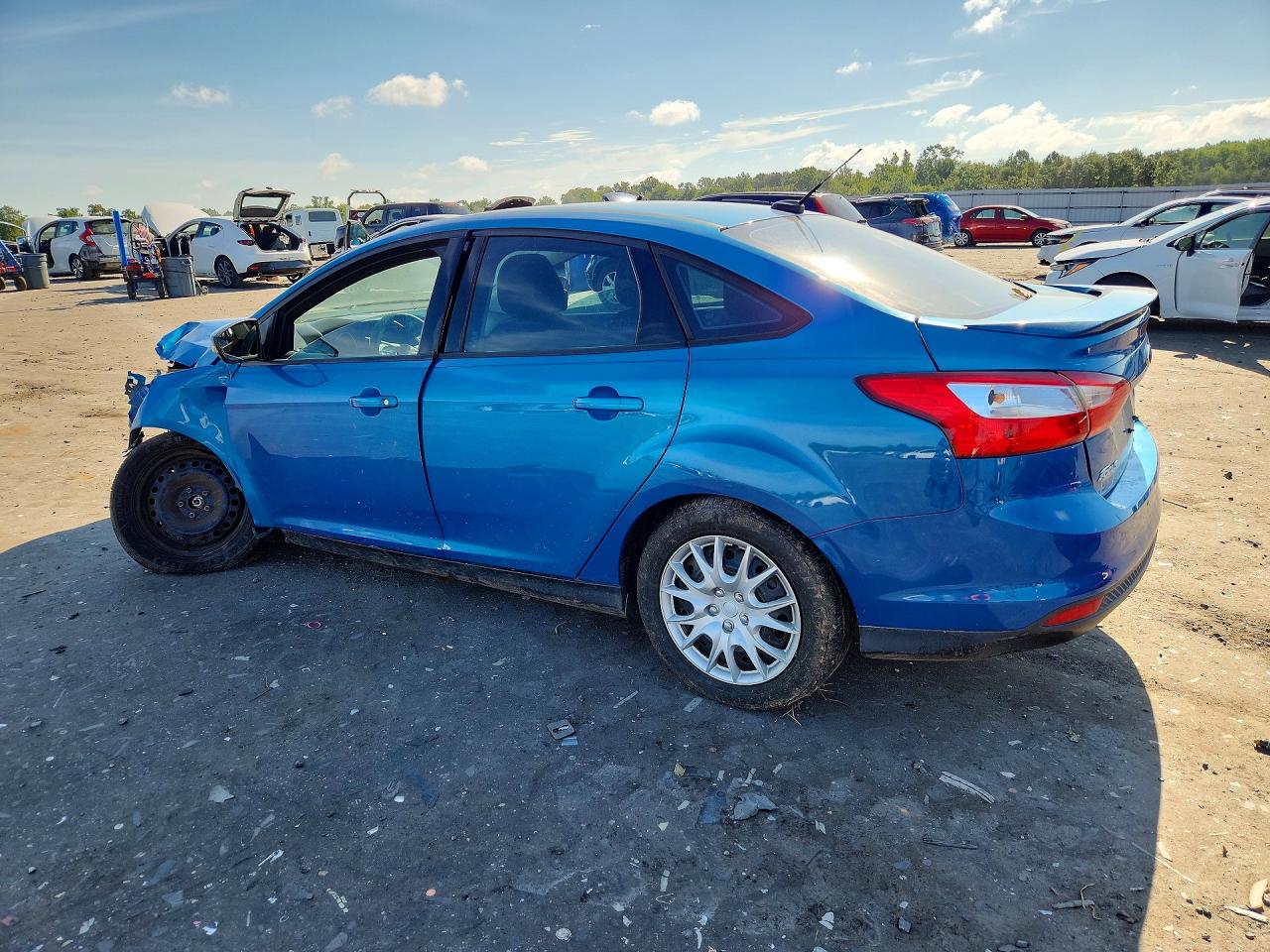 2013 Ford Focus Se Blue vin: 1FADP3F22DL269957